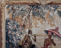 Tapestry Signed From The Rambouillet Workshop, The King Carried - No. 1632