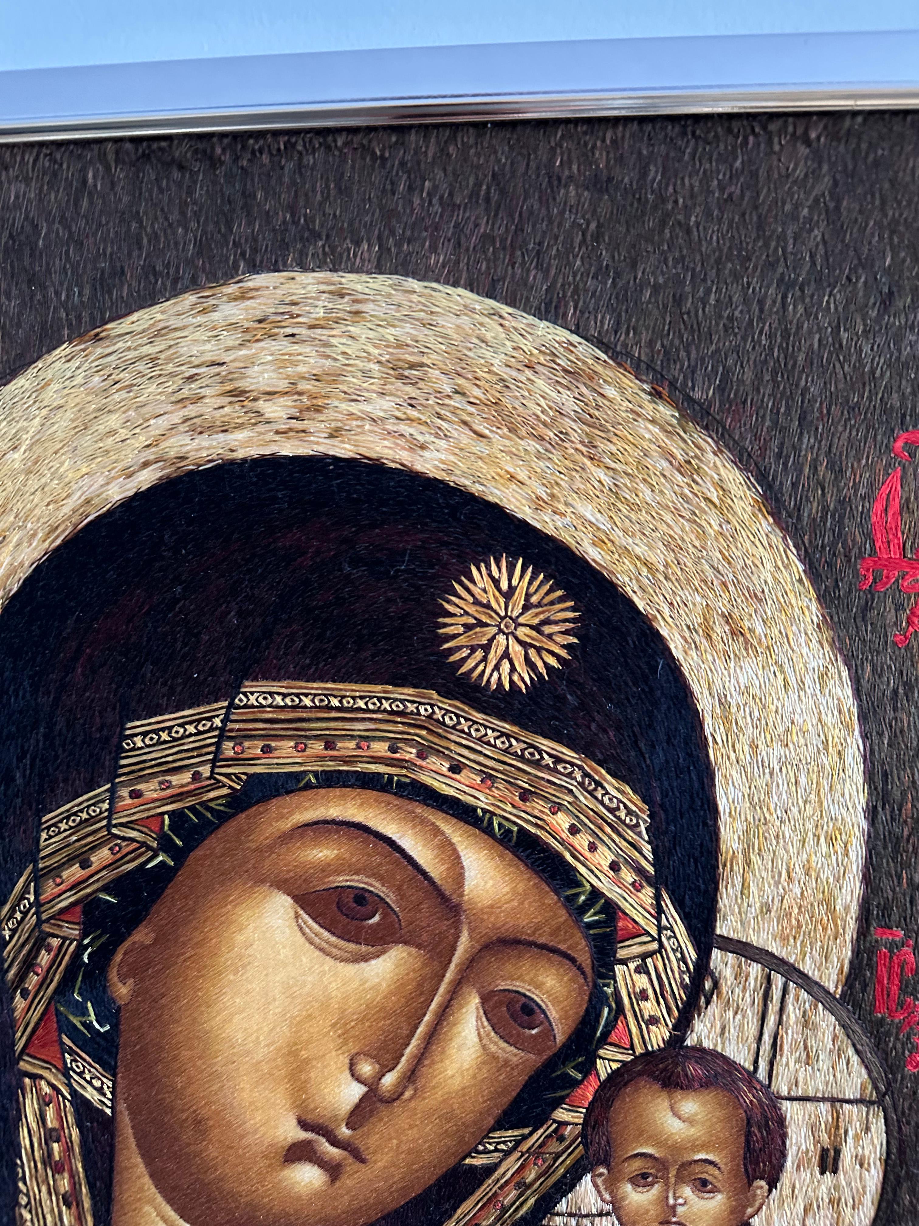 Other Wall Decoration Silk Embroidered Tapestry Icon For Sale