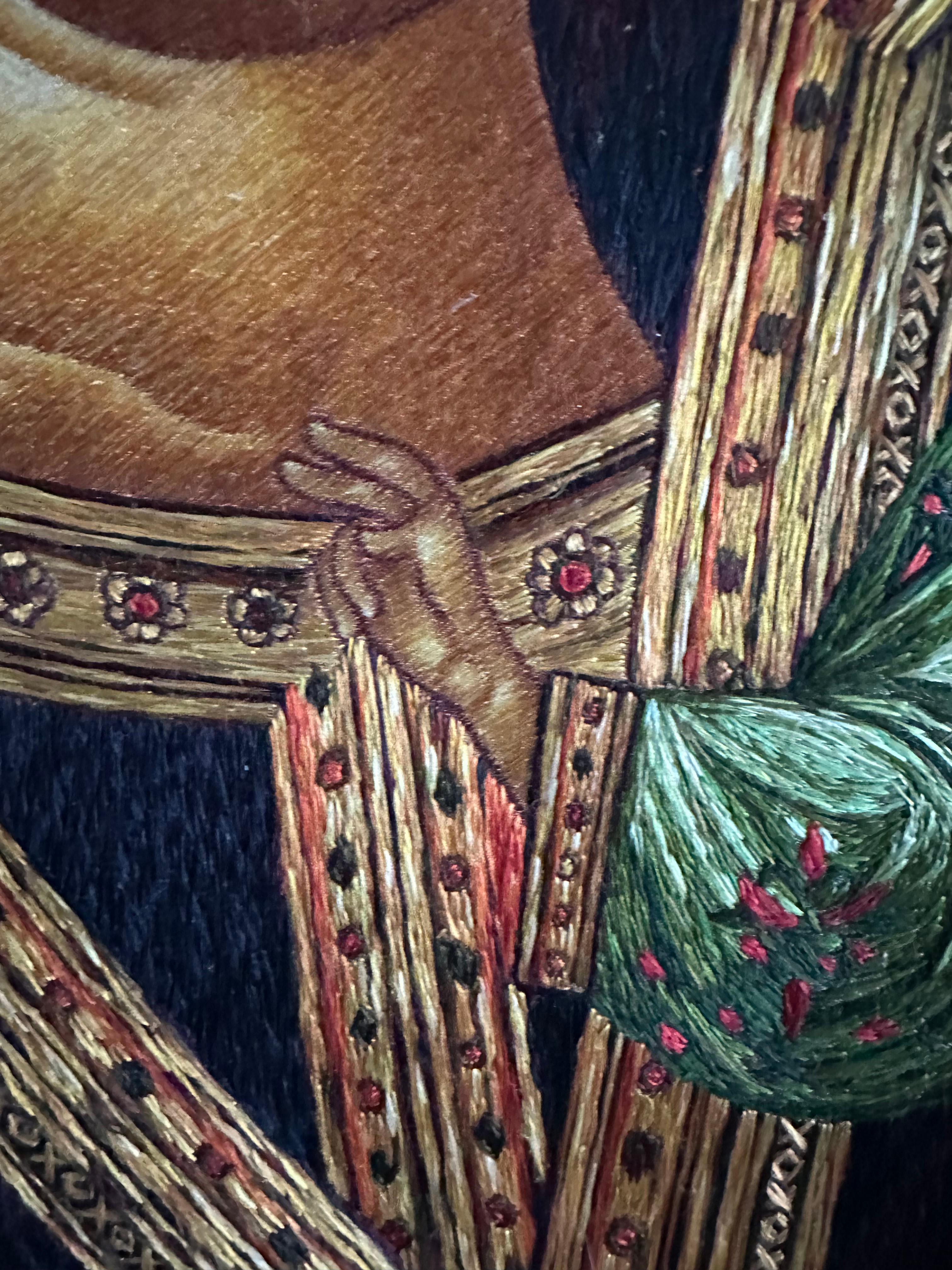 Wall Decoration Silk Embroidered Tapestry Icon For Sale 2
