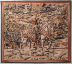 Tapestry / tapestry "Noble on horseback" 155 X 173 cm