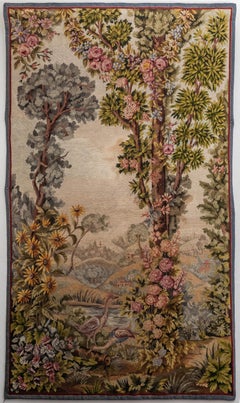 Tapestry / tapestry with the motif of birds at the pond, height 212 X 122 cm