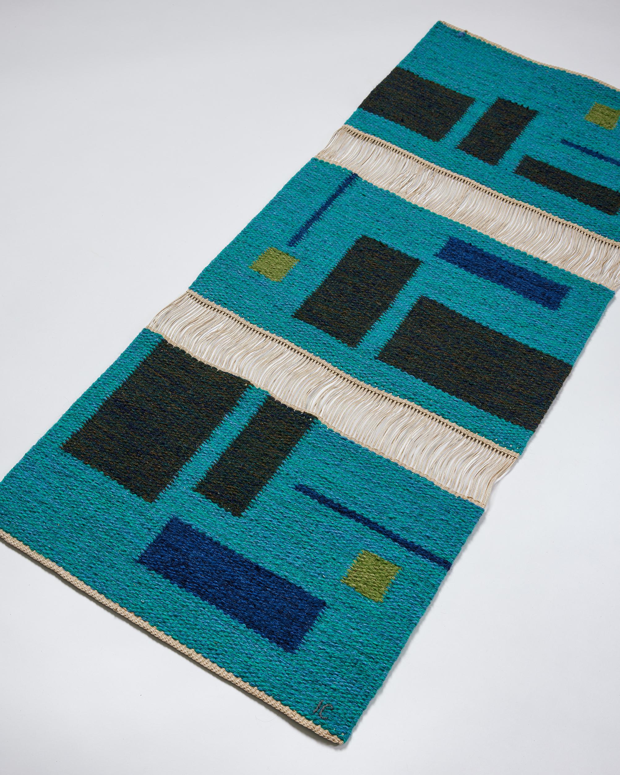 Mid-Century Modern Tapestry ‘Vävnad’ Designed by Ingemar Callenberg for Gammelstads Handväveri AB For Sale