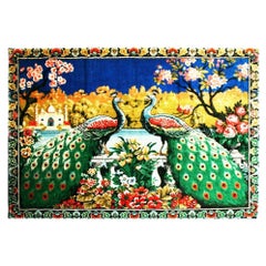 Wandteppich im Chinoiserie-Stil, Teppich, Spanien, 1970er Jahre