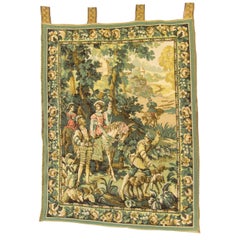 Vintage Tapestry Wall Hanging Decor Hunting Scene