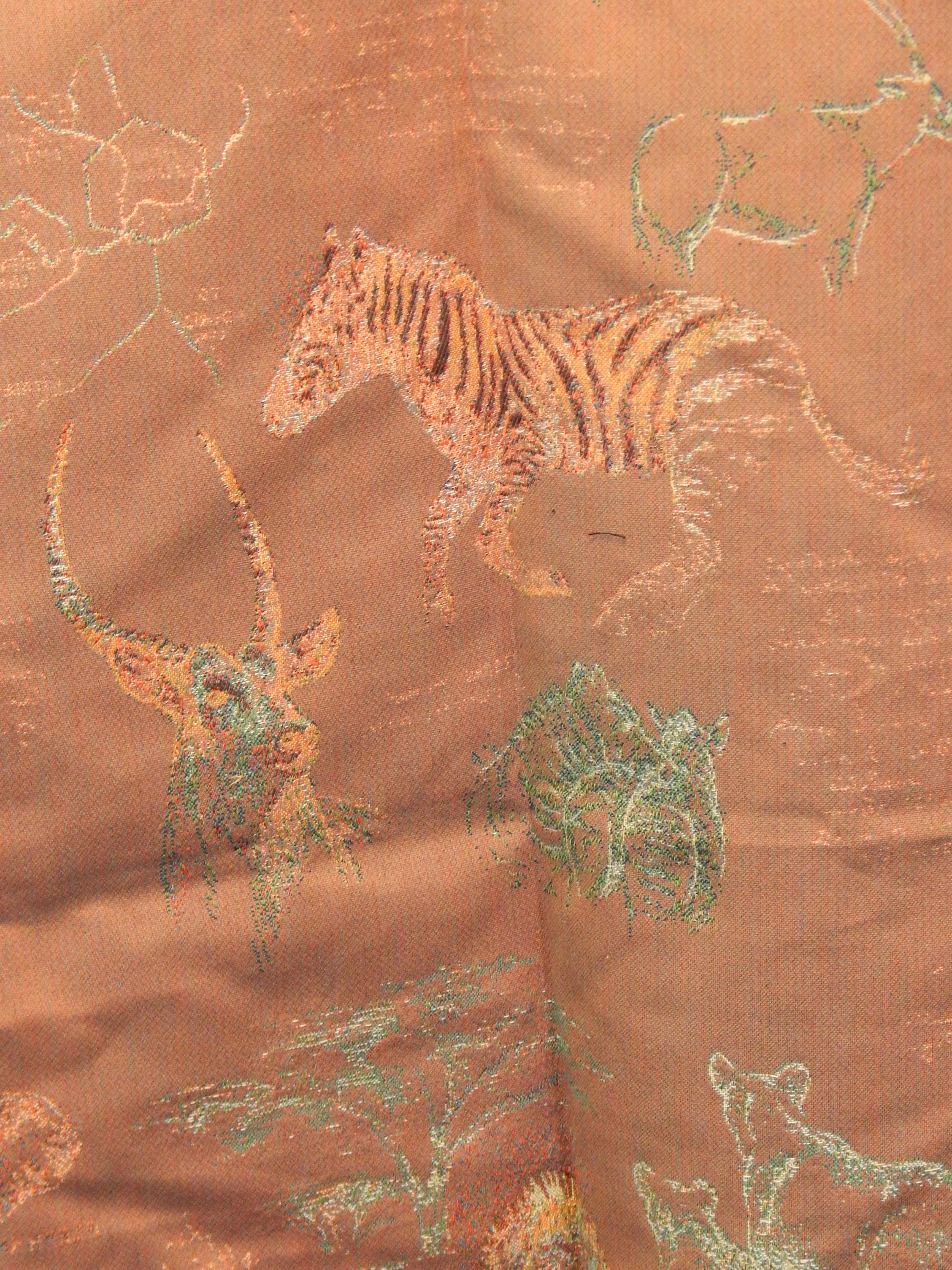 Other Tapestry with Animals Typical of African Savannam For Sale