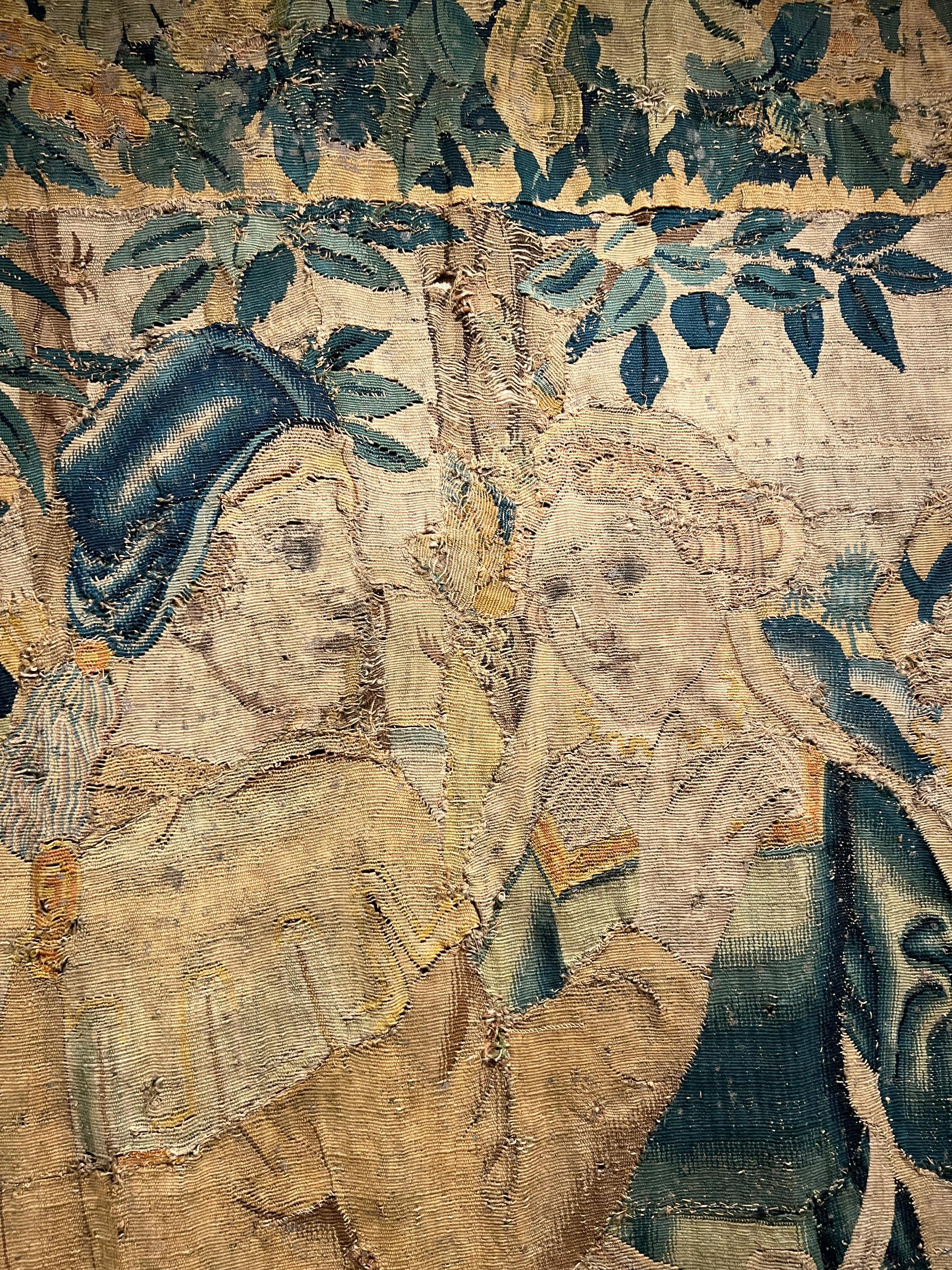 18th Century and Earlier Tapestry with Coronation of the Queen, Brussels, 17th Century