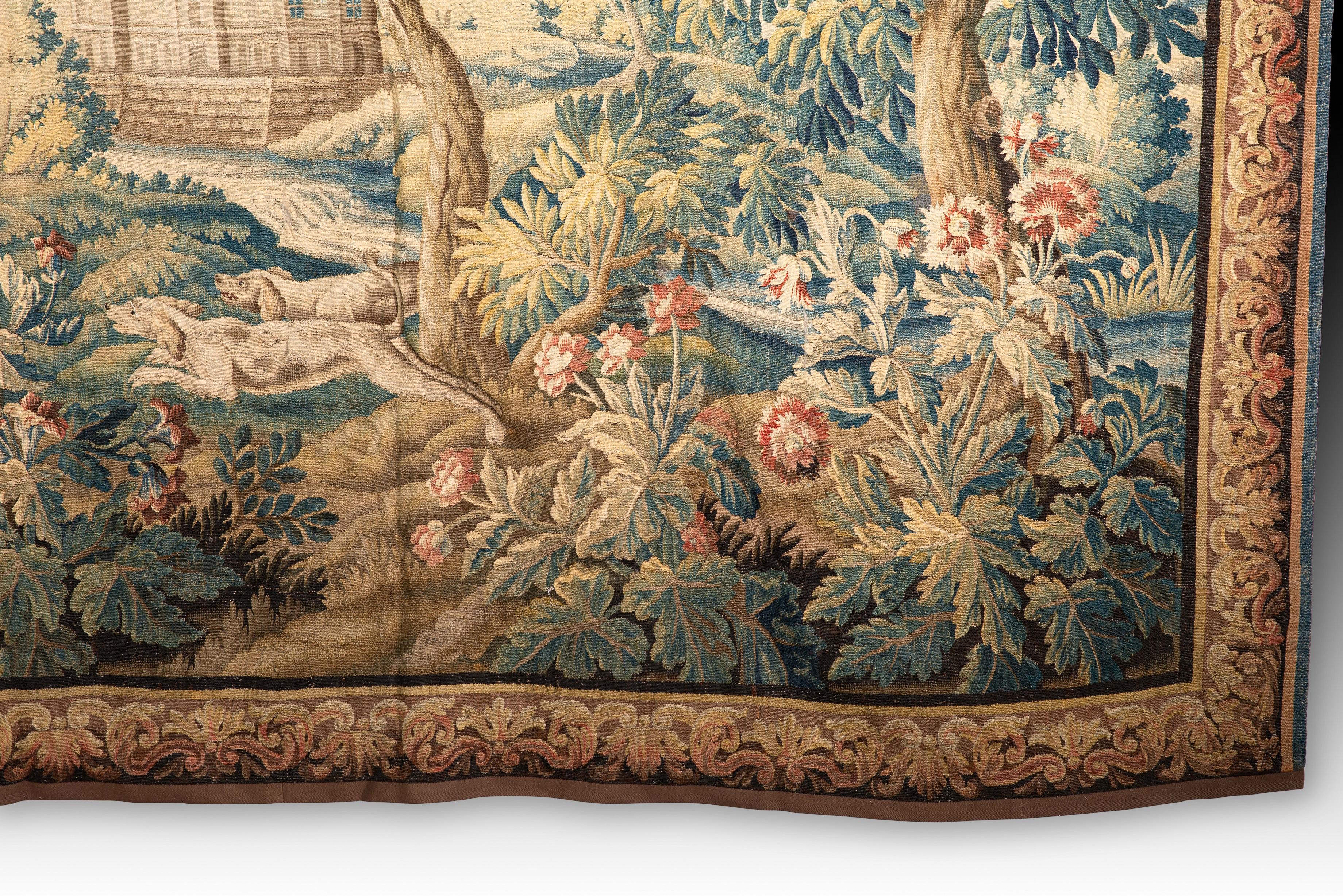 Wandteppich. Wolle, Seide. Vermutlich Aubusson, Frankreich, 18. Jahrhundert. (Sonstiges) im Angebot