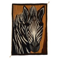 Tapestry ‘Zebra’ Attributed to Kerstin Bäckman, Sweden, 1970s