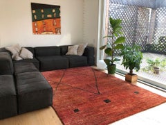 Berberteppich Azilal Vintage Marokko - 1970er Jahre, aus natürlicher Wolle  240x155 cm
