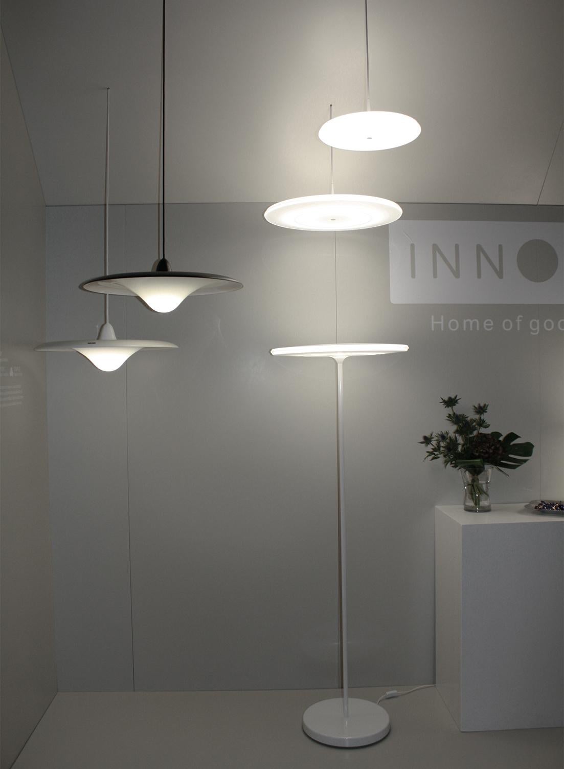 Painted Tapio Anttila 'Trek' Supsension Lamp in White for Innolux Oy