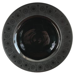 Assiette à plat « Porcelaine Noire » de Tapio Wirkaala pour Rosenthal Studio Linie, 1970