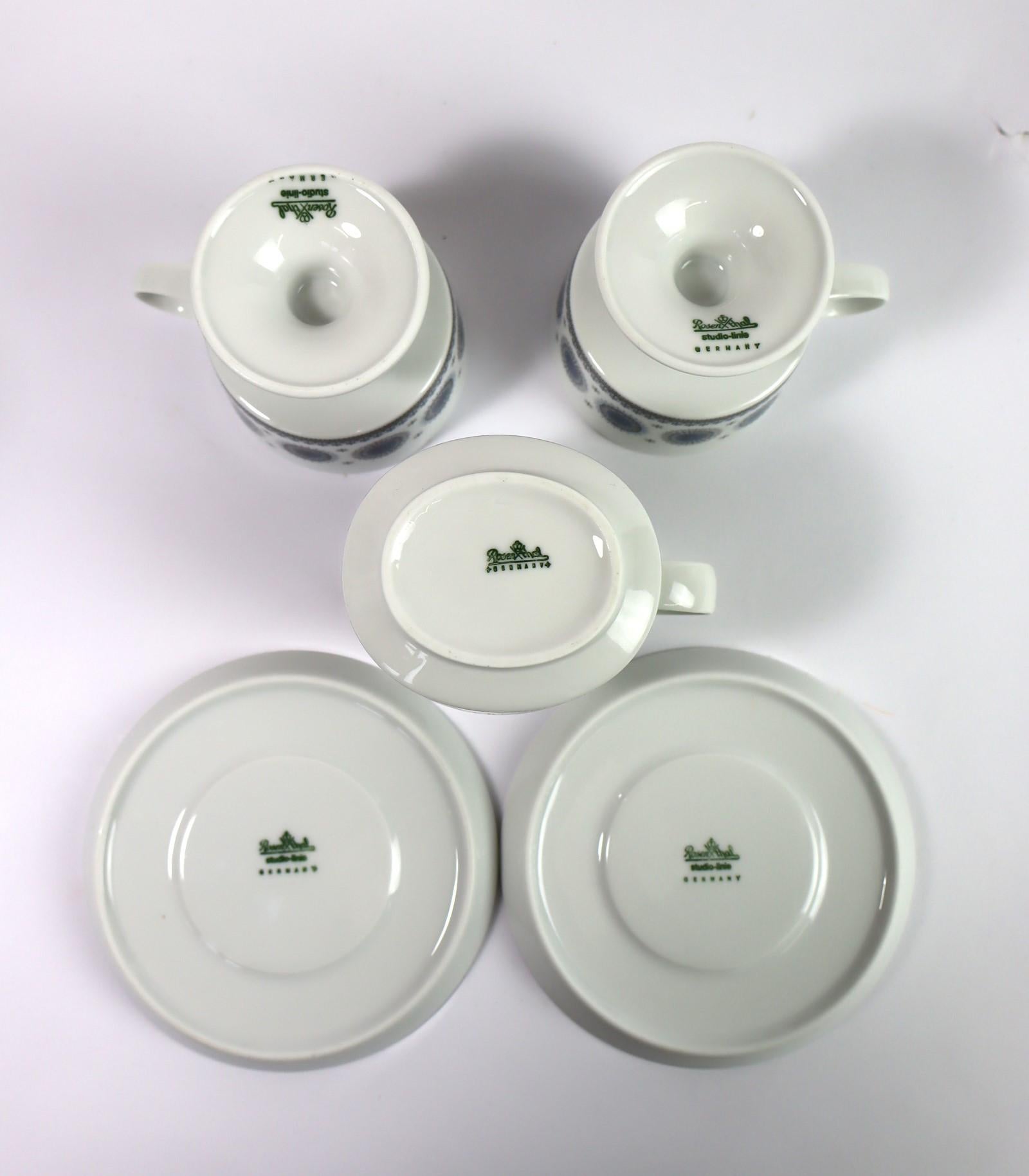 20th Century Tapio Wirkala for Rosenthal Studio Line: complete coffee set 