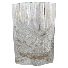 Vase moderne finlandais en cristal de pin de Tapio Wirkalla pour Iitalla, années 1970