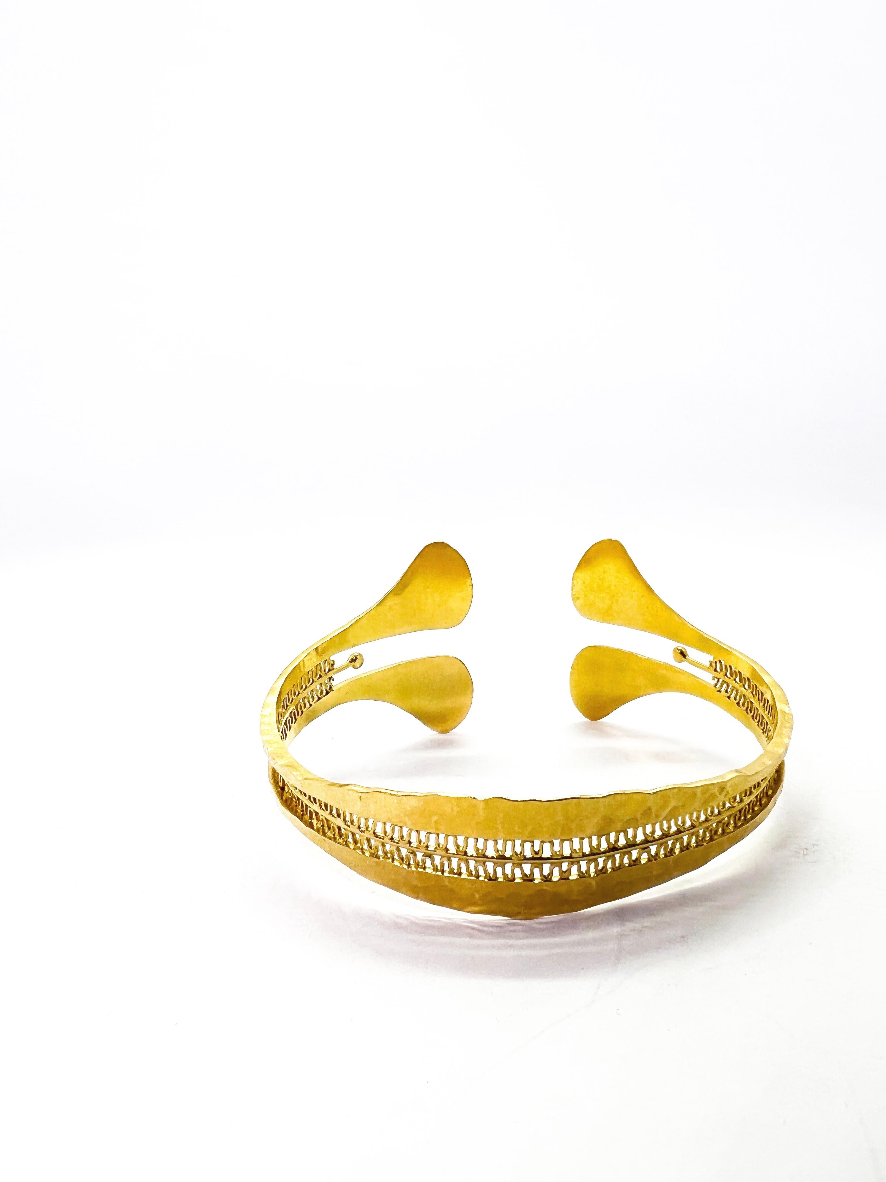 Tapio Wirkkala Bracelet en or 18 carats très rare. Fait à la main Bon état - En vente à Orimattila, FI