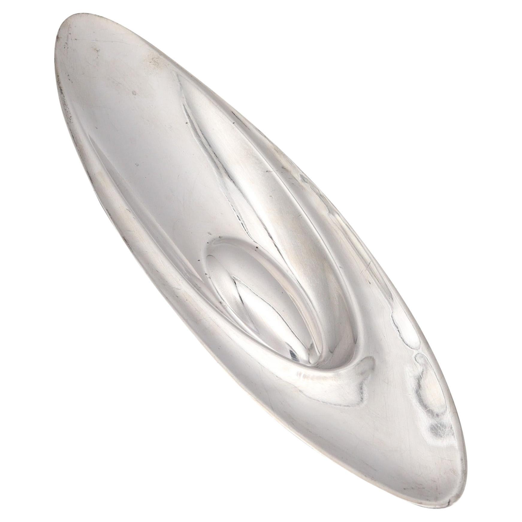 Tapio Wirkkala 1962 Finlandia, vassoio scultoreo in sterling .916