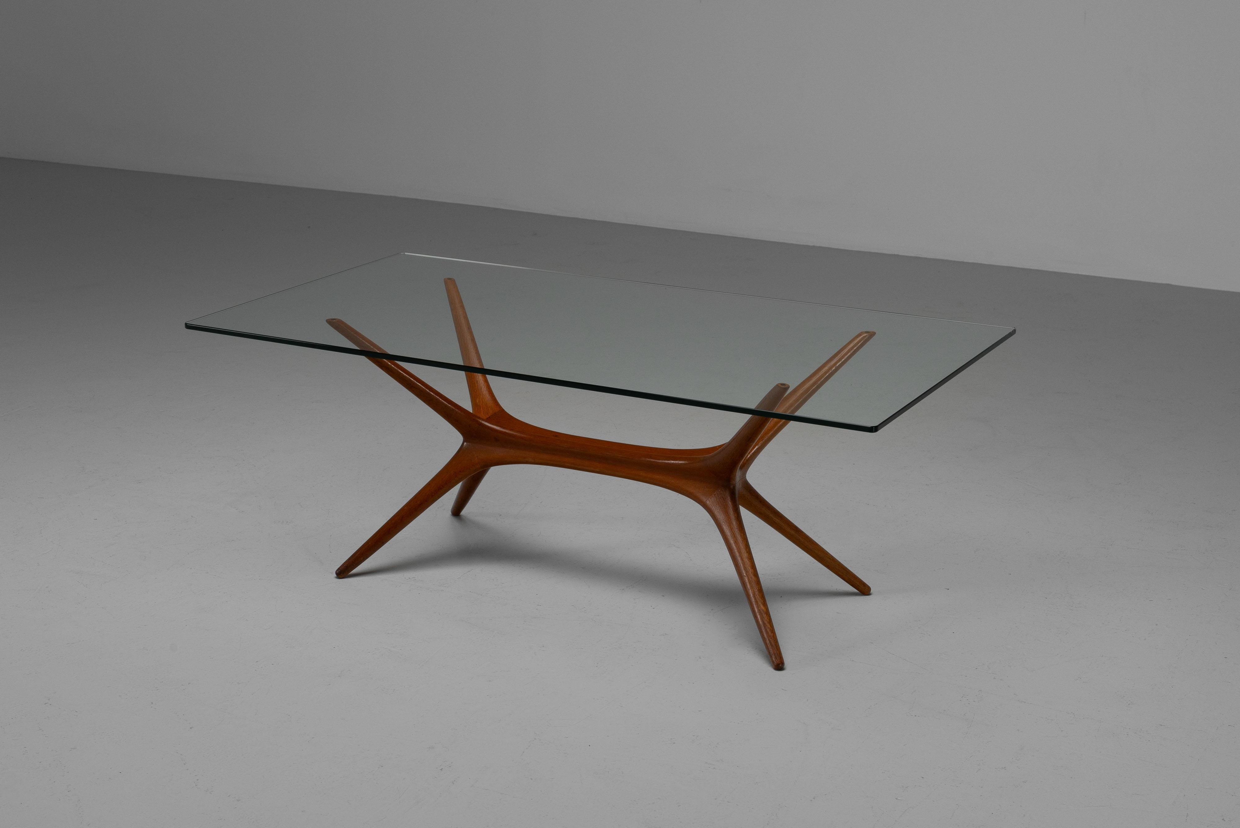 Scandinave moderne Tapio Wirkkala 9020 coffee table by Asko Finland 1958 en vente