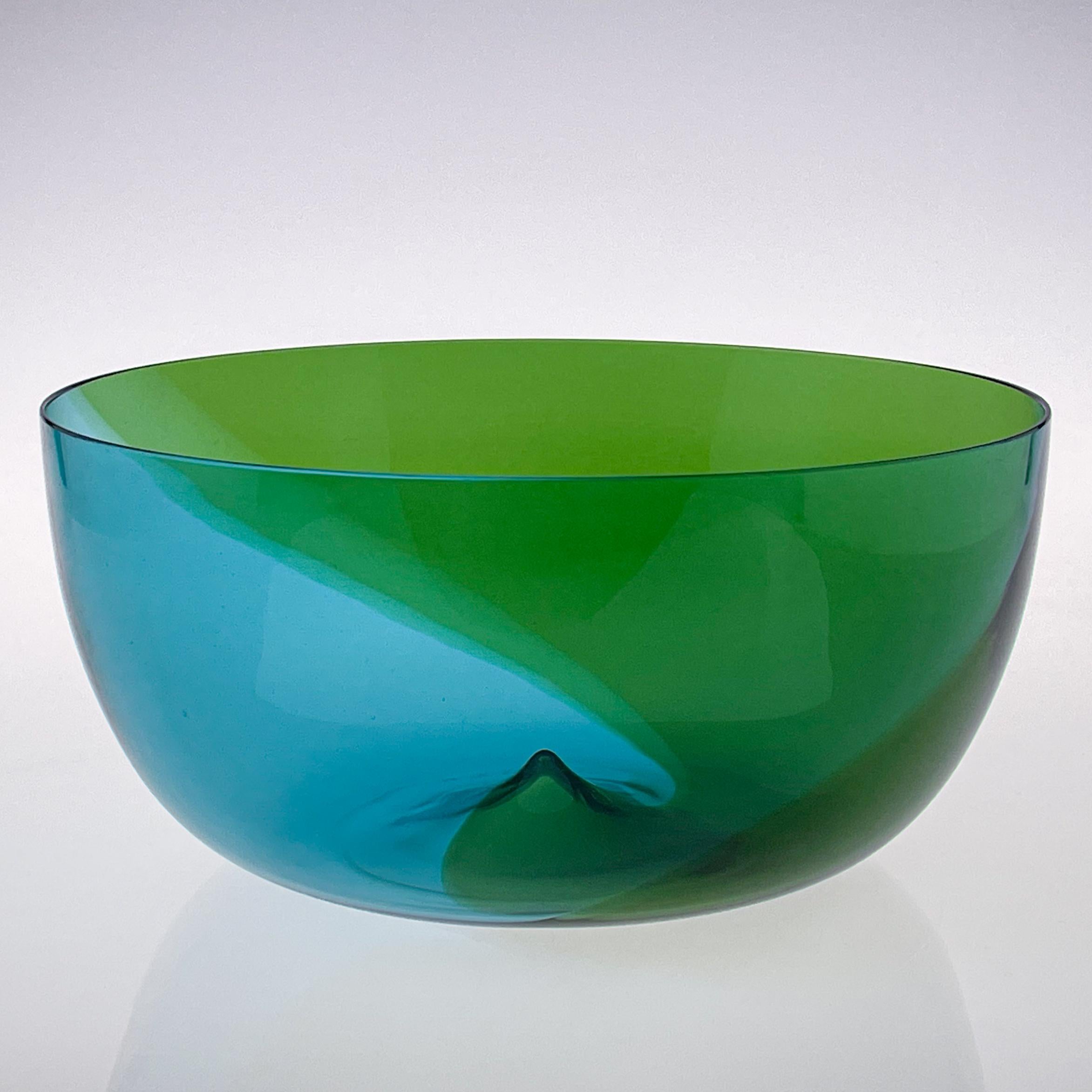 green glass mixing bowls