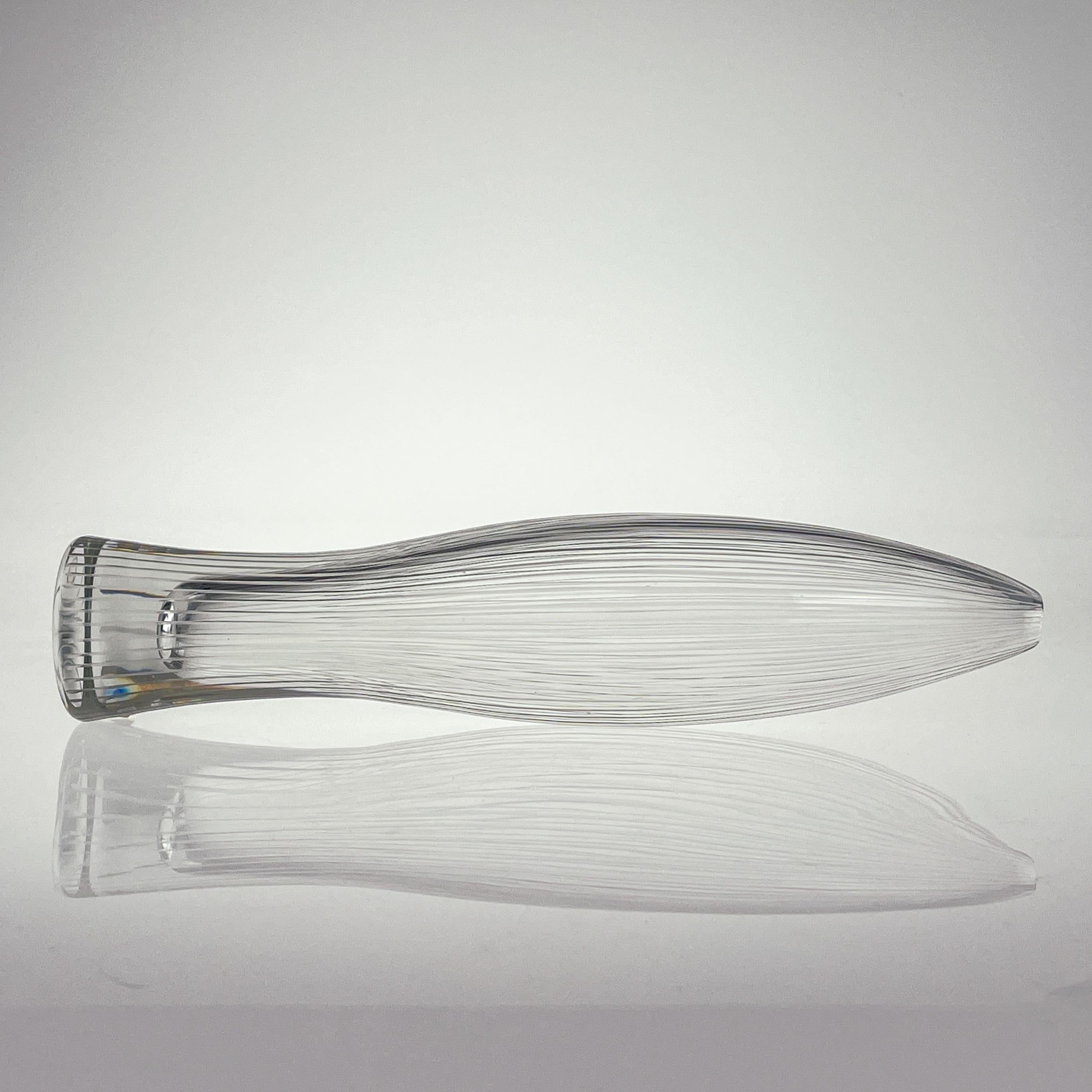 Scandinavian Modern Tapio Wirkkala Crystal line cut sculptures Handblown ca 1955 For Sale 4