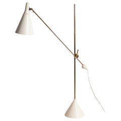 Tapio Wirkkala Adjustable Floor Lamp, Model K-10 11 by Idman Oy, Finland