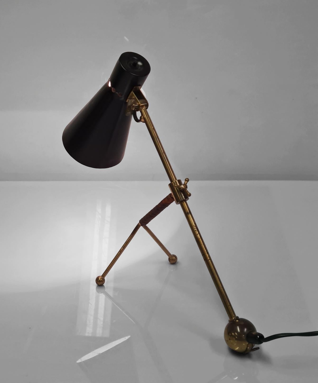 Tapio Wirkkala Adjustable Table Lamp K11-16 For Idman For Sale 8