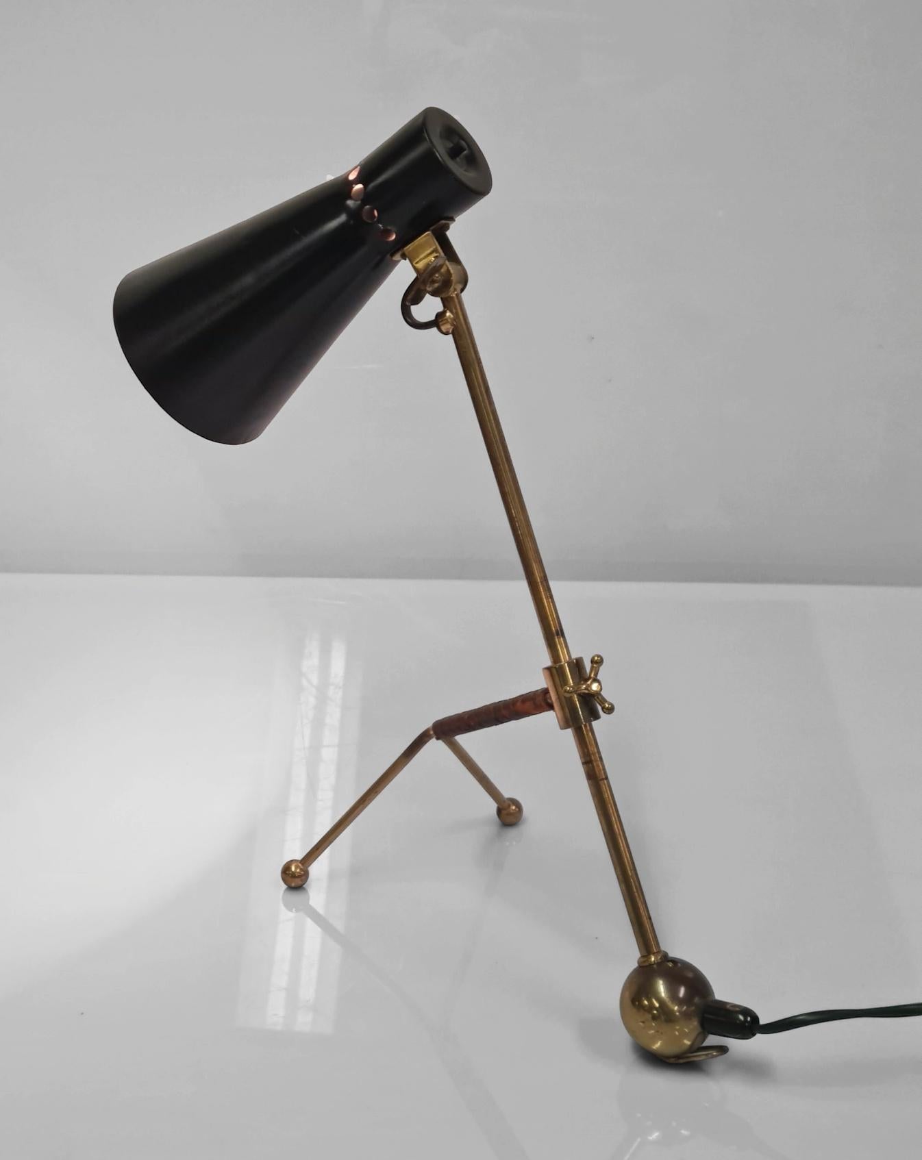 Metal Tapio Wirkkala Adjustable Table Lamp K11-16 For Idman For Sale