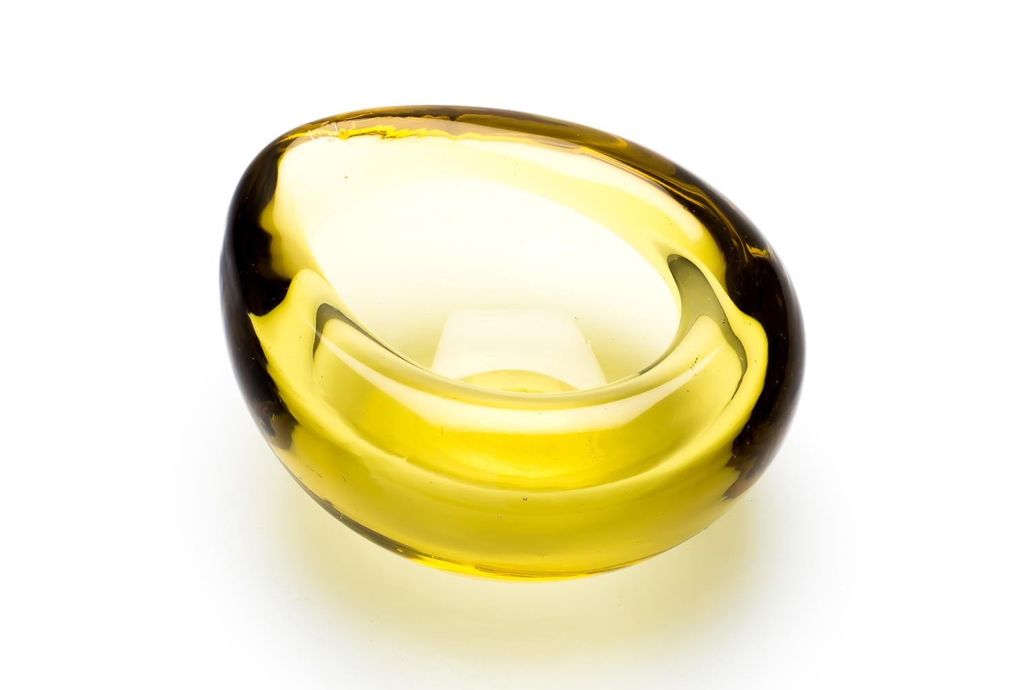 Art Glass Tapio Wirkkala / ART OBJECT(YELLOW) 3266 / Iittala