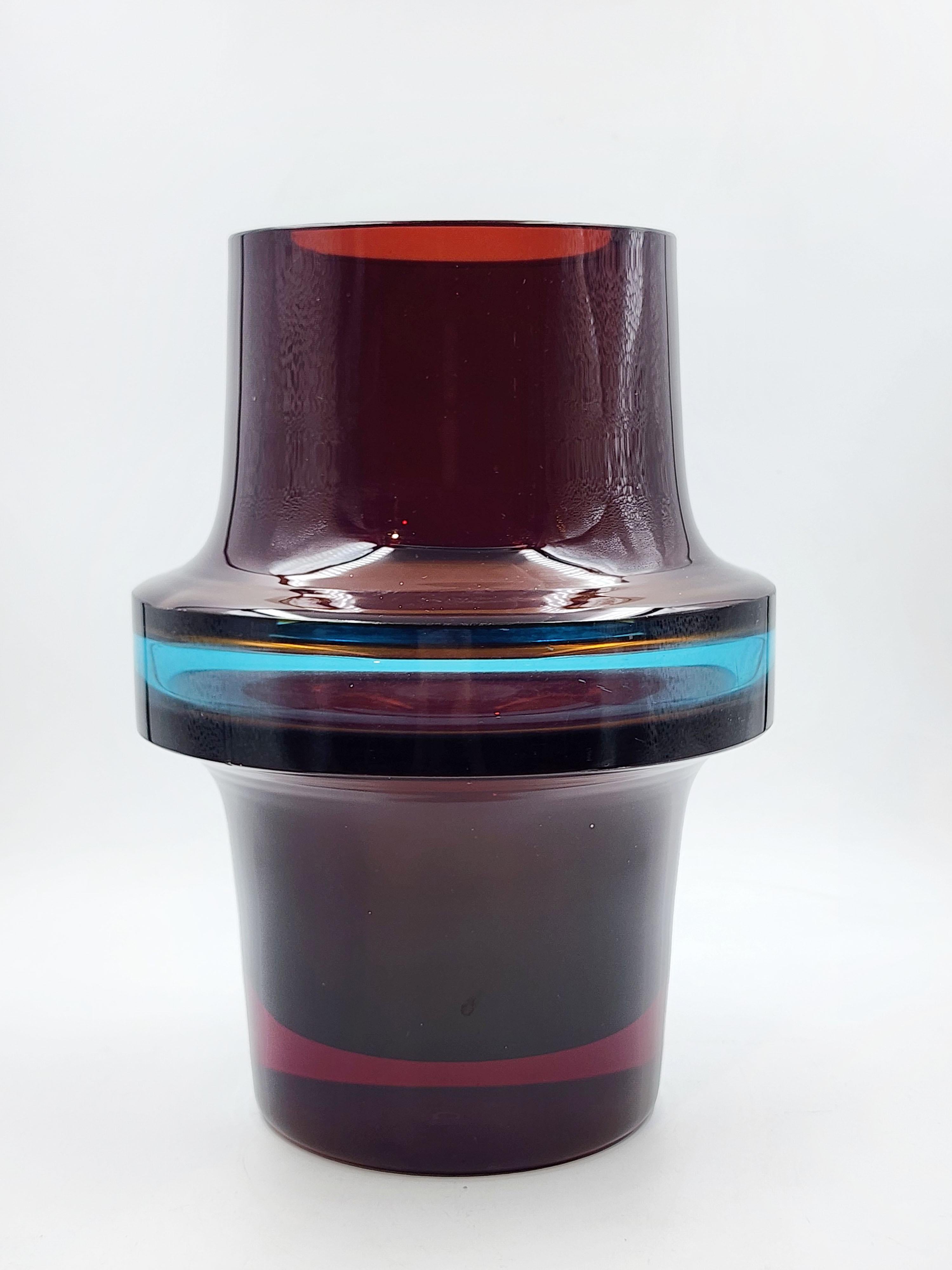 Tapio Wirkkala Vase aus geblasenem und mattiertem Glas im Zustand „Gut“ im Angebot in Autonomous City Buenos Aires, CABA