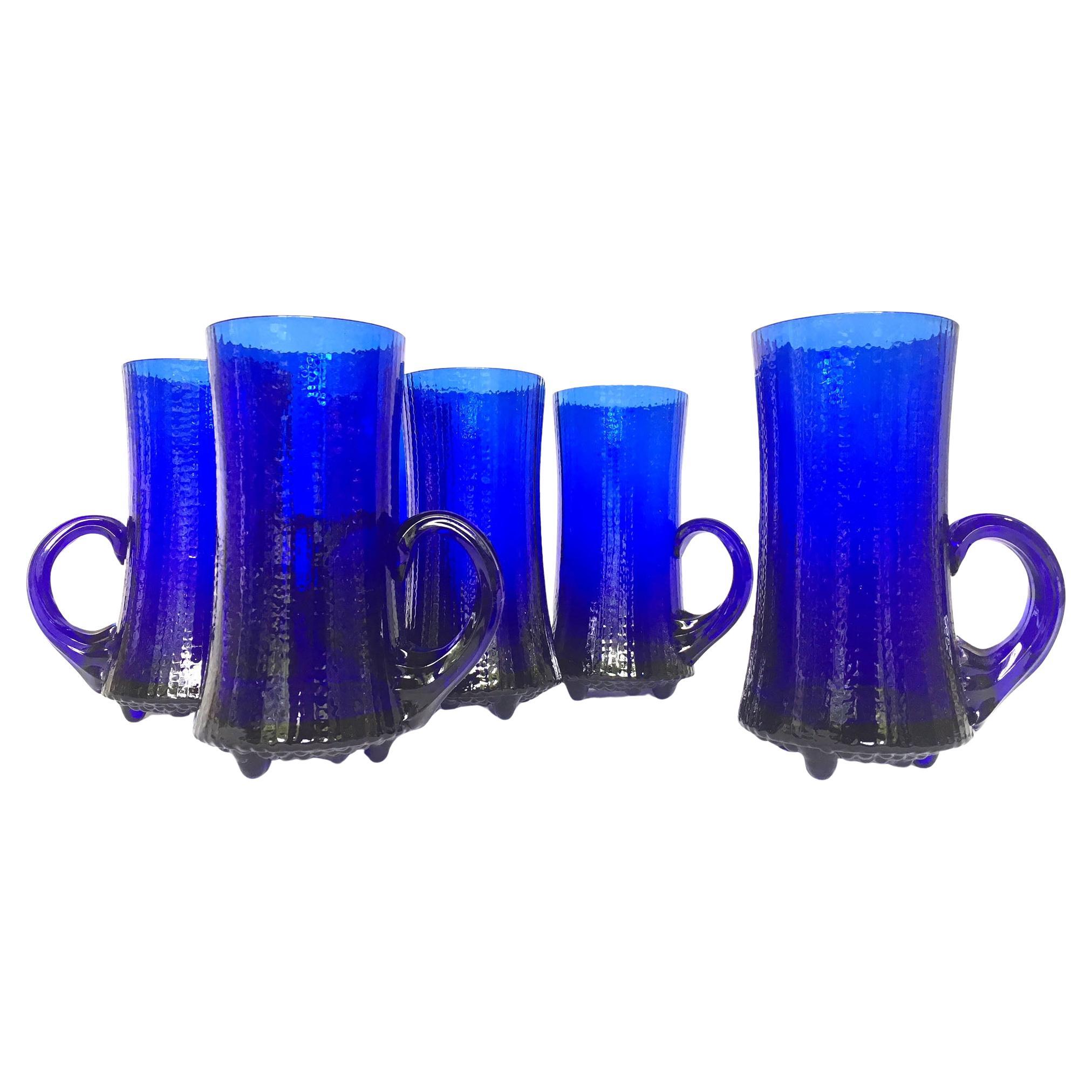 Tapio Wirkkala - Bleu Cobalt - Ultima Thule set de 6 tasses - 1968