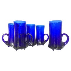 Tapio Wirkkala - Blue Cobalt - Ultima Thule set of 6 Mugs - 1968