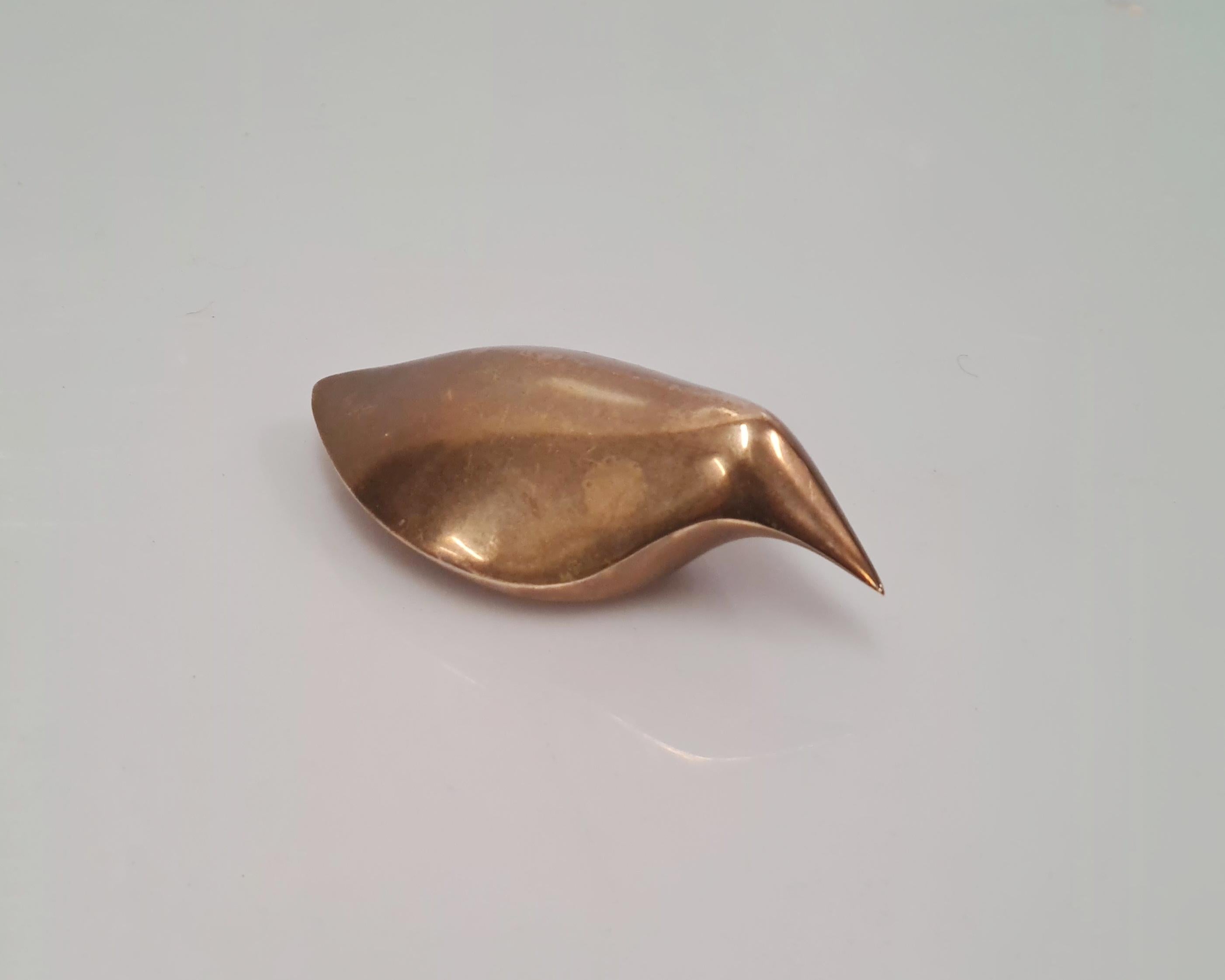 Scandinavian Modern Tapio Wirkkala, Brass Bird Sculpture for Kultakeskus Hämeenlinna Finland, 1970s For Sale