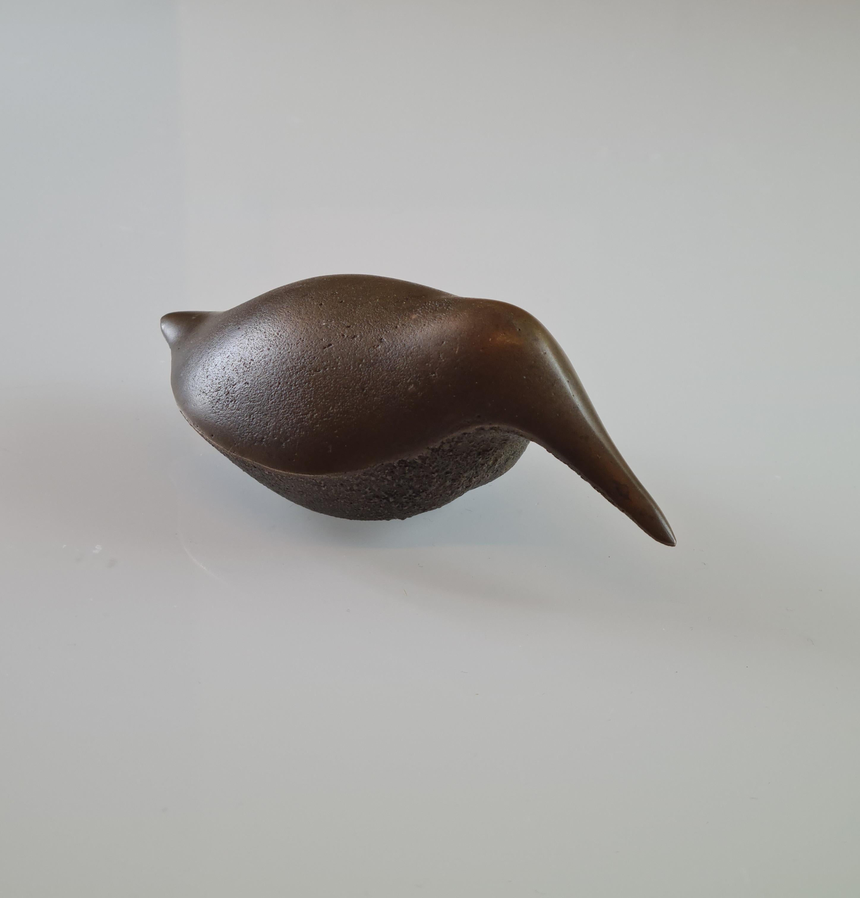 A special piece of history, this very early and raw prototype of the well known Tapio Wirkkala bronze bird paperweights, is a holy grail for any Wirkkala collector. In this particular piece the birds beak is longer than in the later versions and the