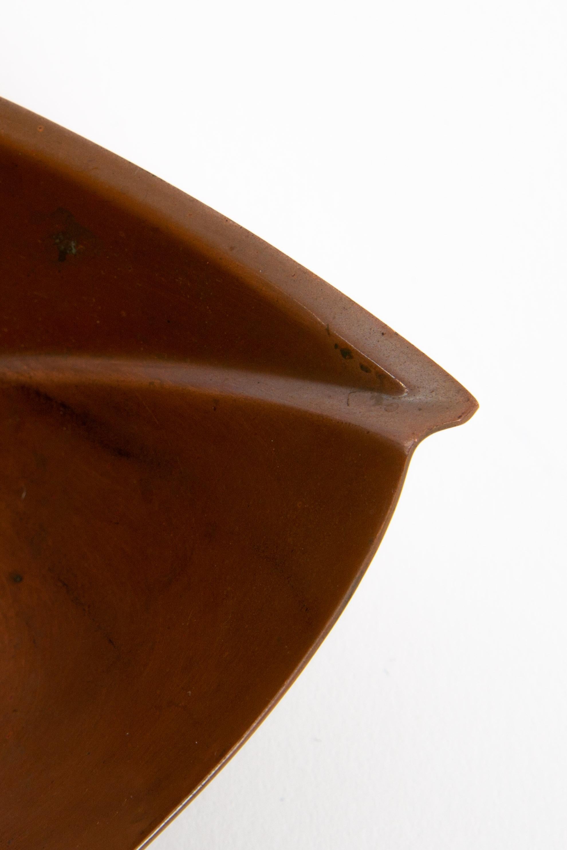 Mid-20th Century Tapio Wirkkala Bronze Bowl Organic Form by Kultakeskus Oy Finland For Sale