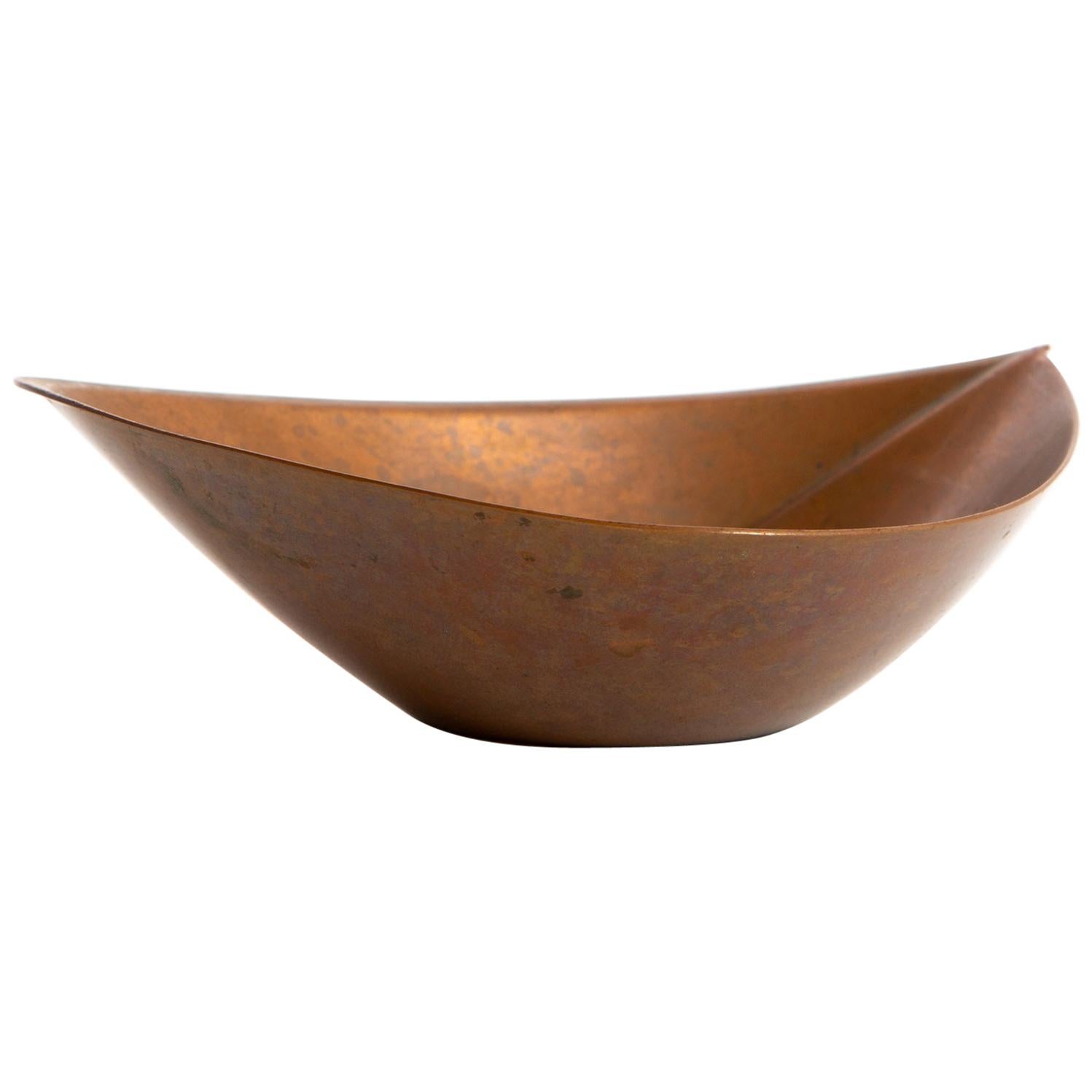Tapio Wirkkala Bronze Bowl Organic Form by Kultakeskus Oy Finland For Sale