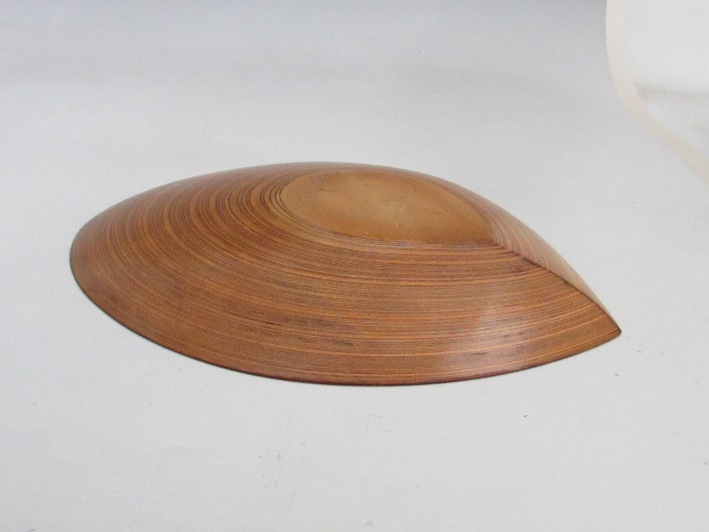 Hand-Crafted Tapio Wirkkala by Soinne et Kni Leaf Tray  For Sale