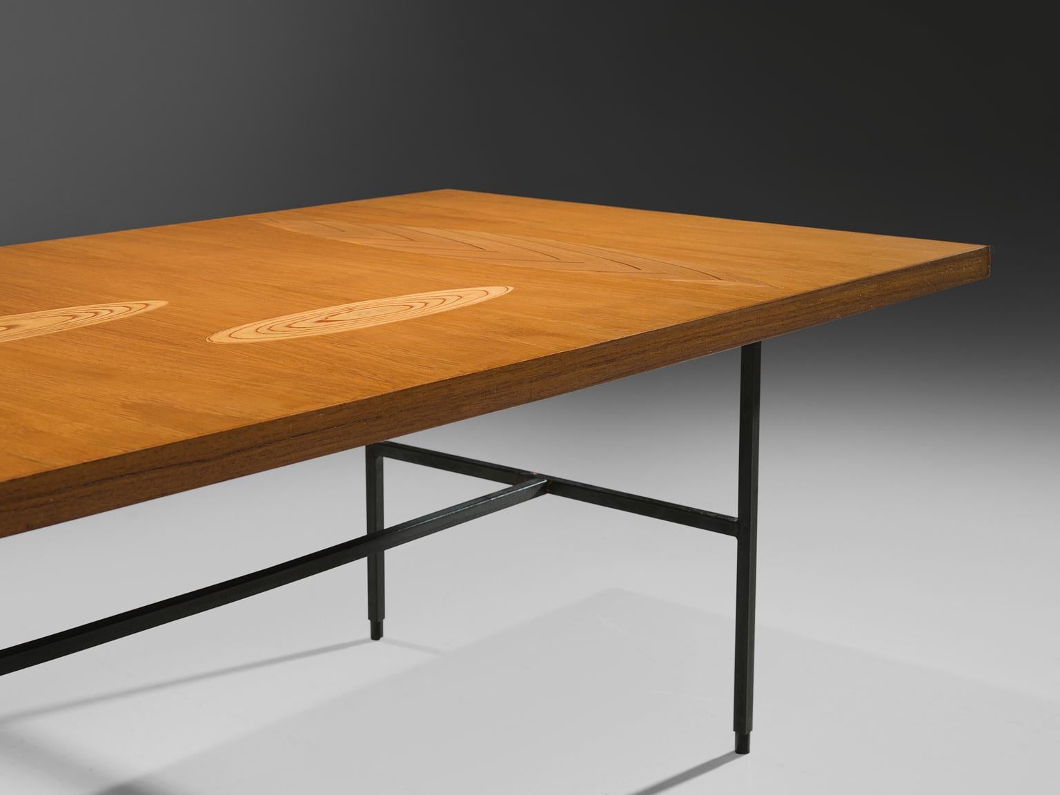 Metal Tapio Wirkkala Coffee Table in Birch