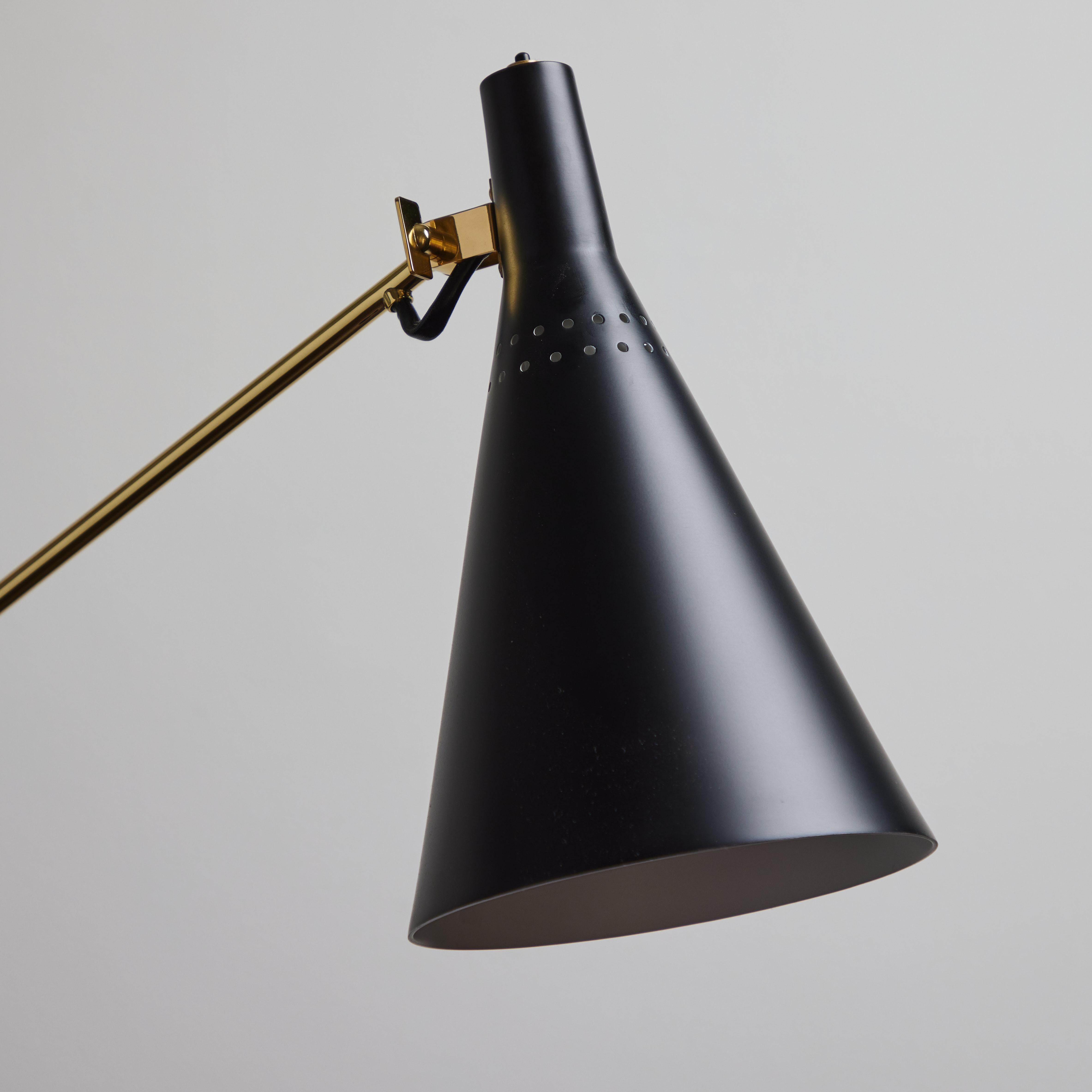 Tapio Wirkkala 'Crane' Articulating Floor Lamp in Black for Innolux Oy For Sale 6