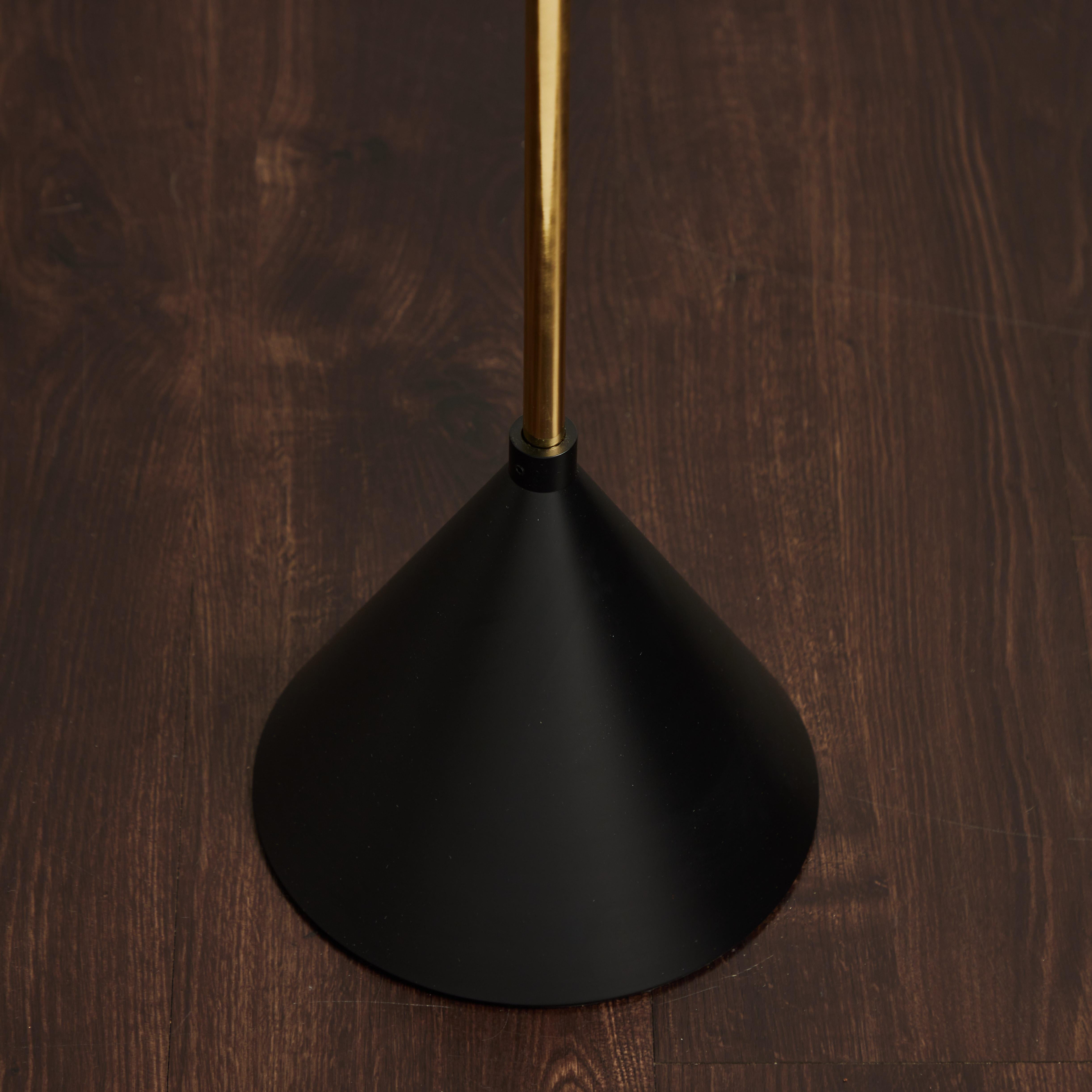 Tapio Wirkkala 'Crane' Articulating Floor Lamp in Black for Innolux Oy For Sale 1