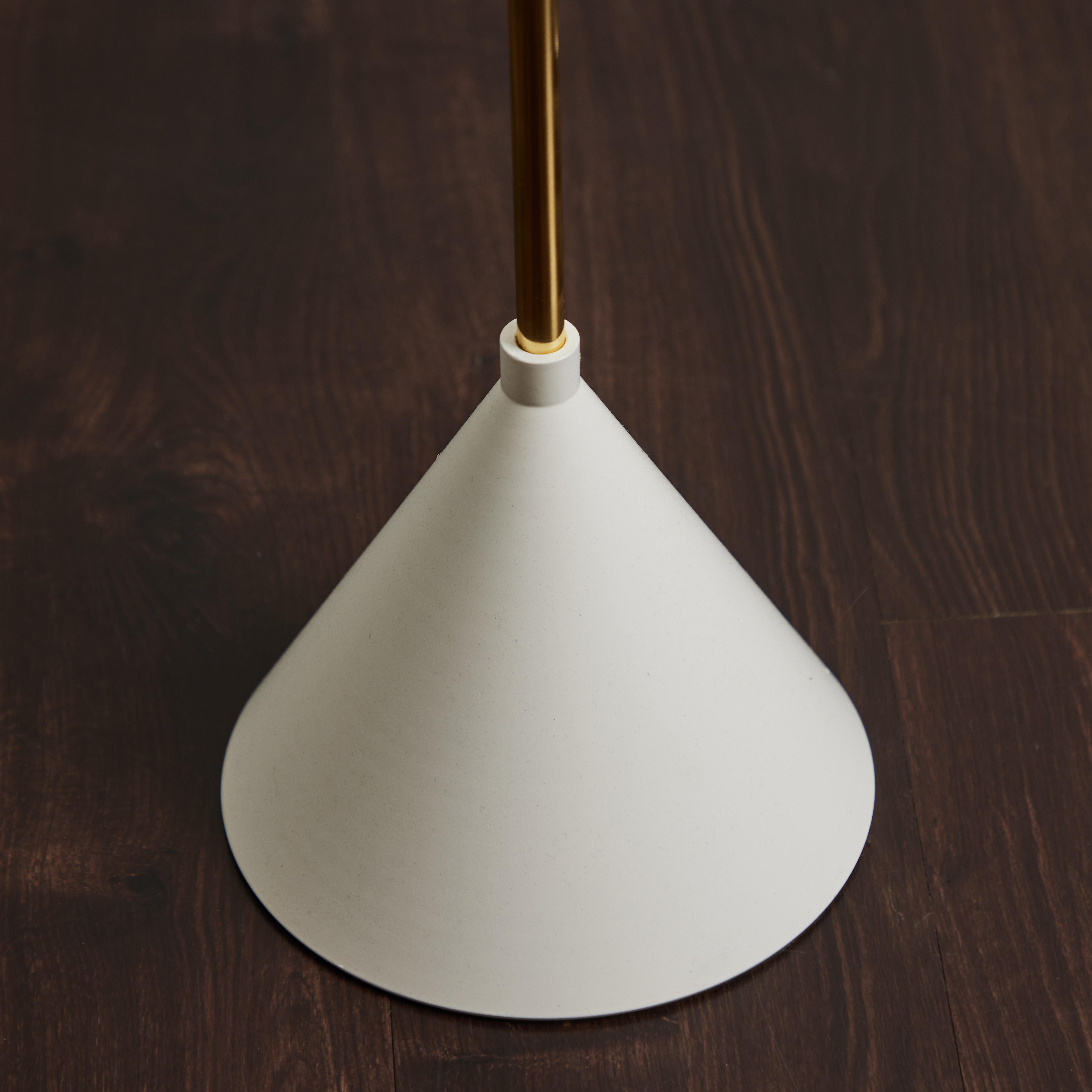 Tapio Wirkkala 'Crane' Articulating Floor Lamp in White for Innolux Oy For Sale 2