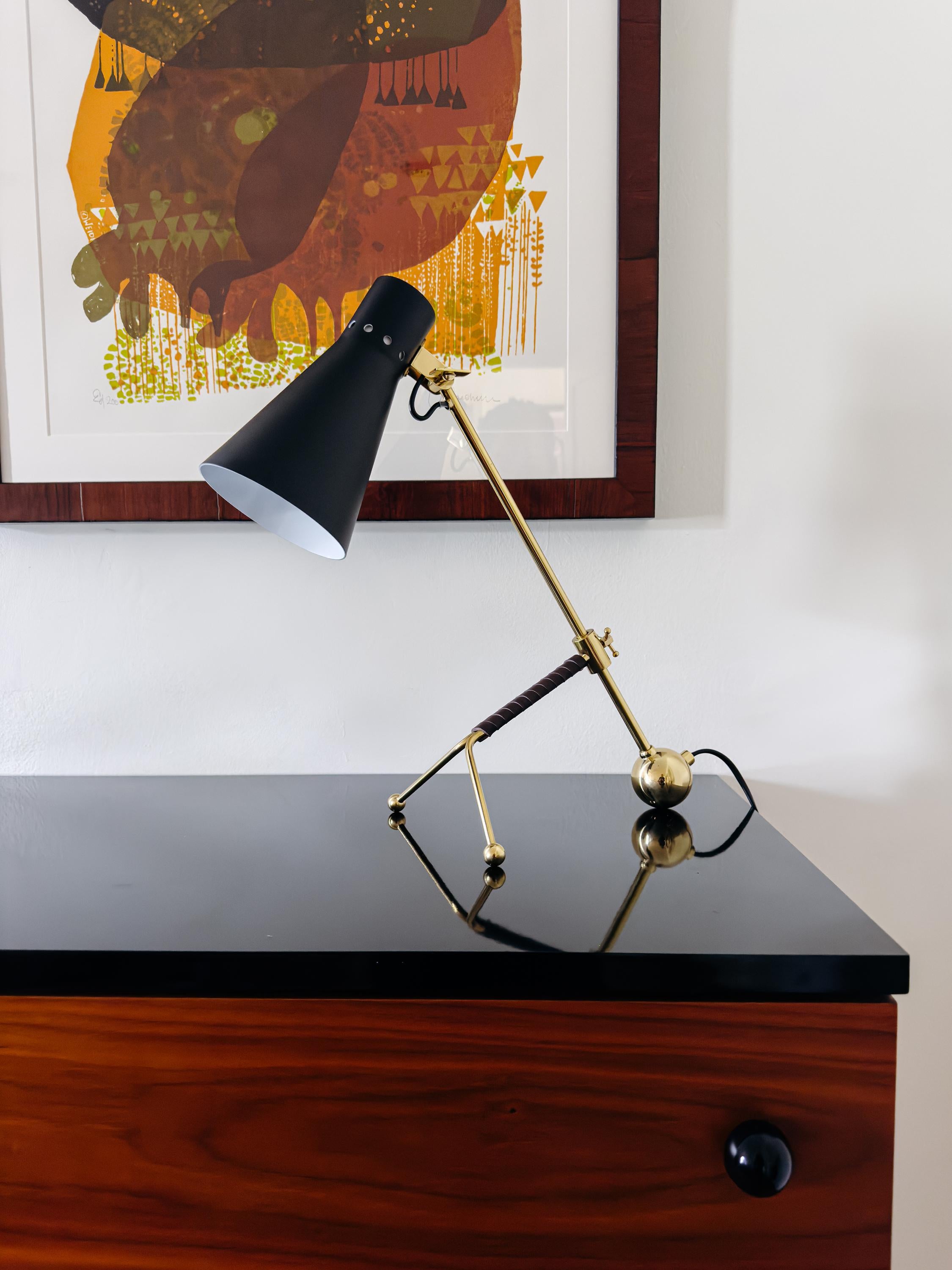 Tapio Wirkkala 'Crane' lampe à poser articulée en noir pour Innolux Oy en vente 5