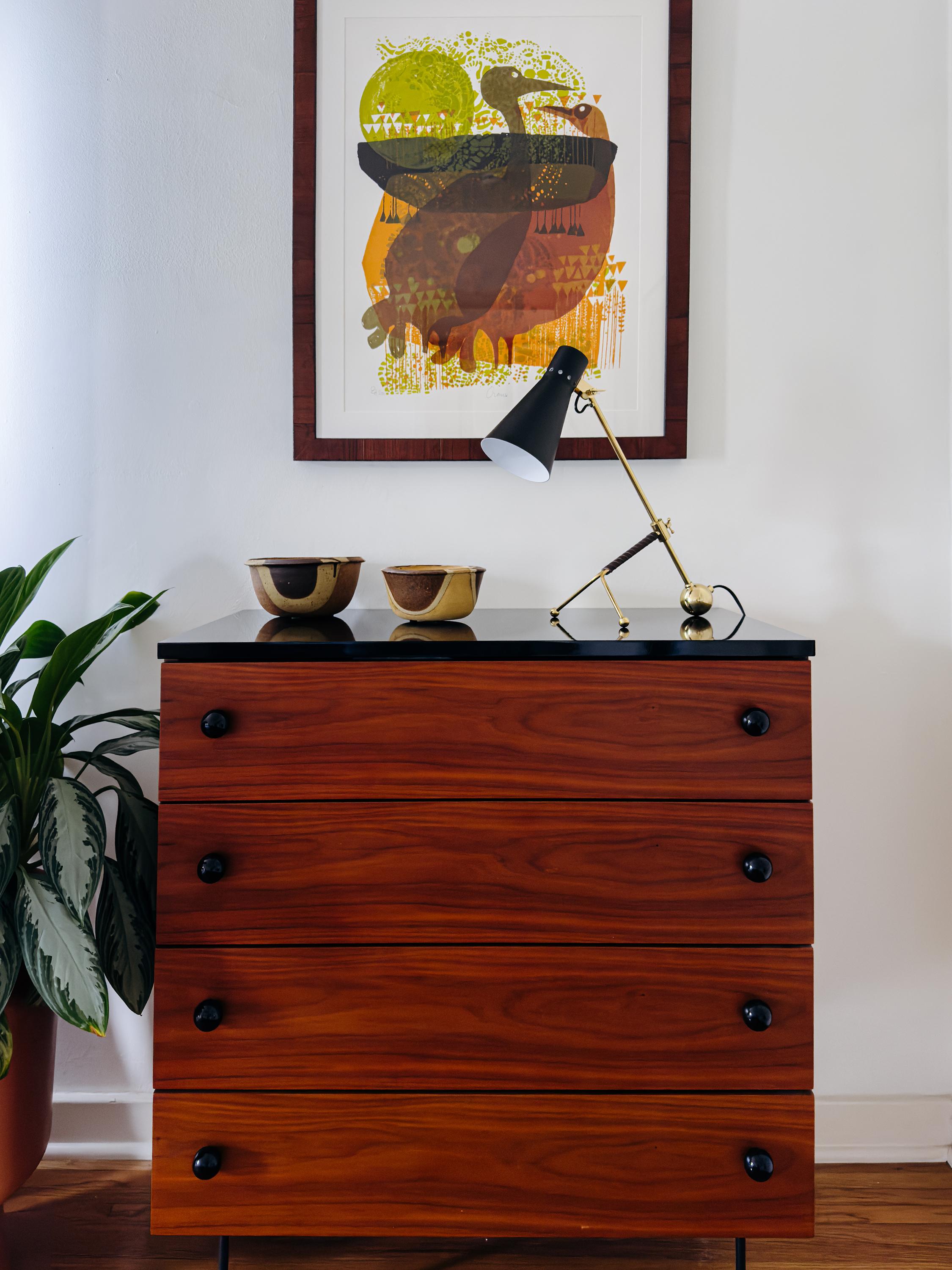 Scandinave moderne Tapio Wirkkala 'Crane' lampe à poser articulée en noir pour Innolux Oy en vente