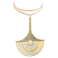 Tapio Wirkkala Crescent Moon Necklace Sterling Silver, 1973, Finland, Kuunsirppi