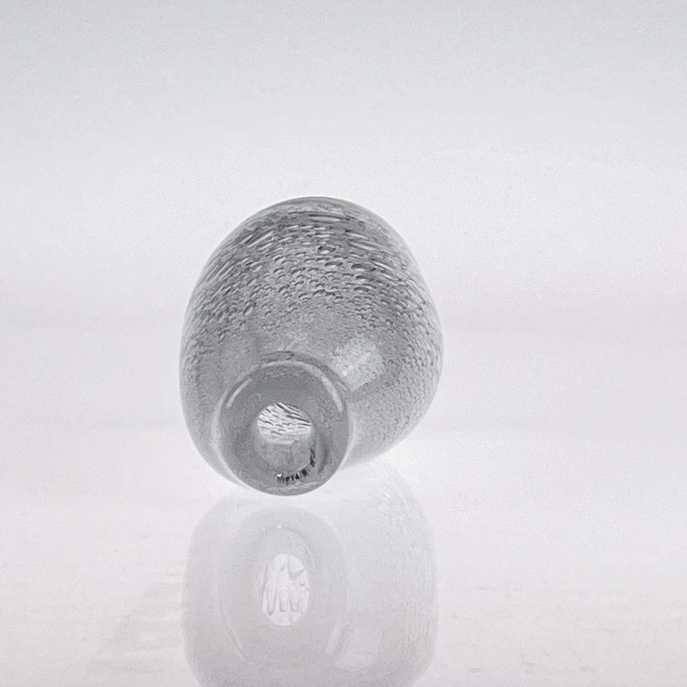 Scandinavian Modern Tapio Wirkkala Crystal Glass Art Vase Handblown Iittala 4