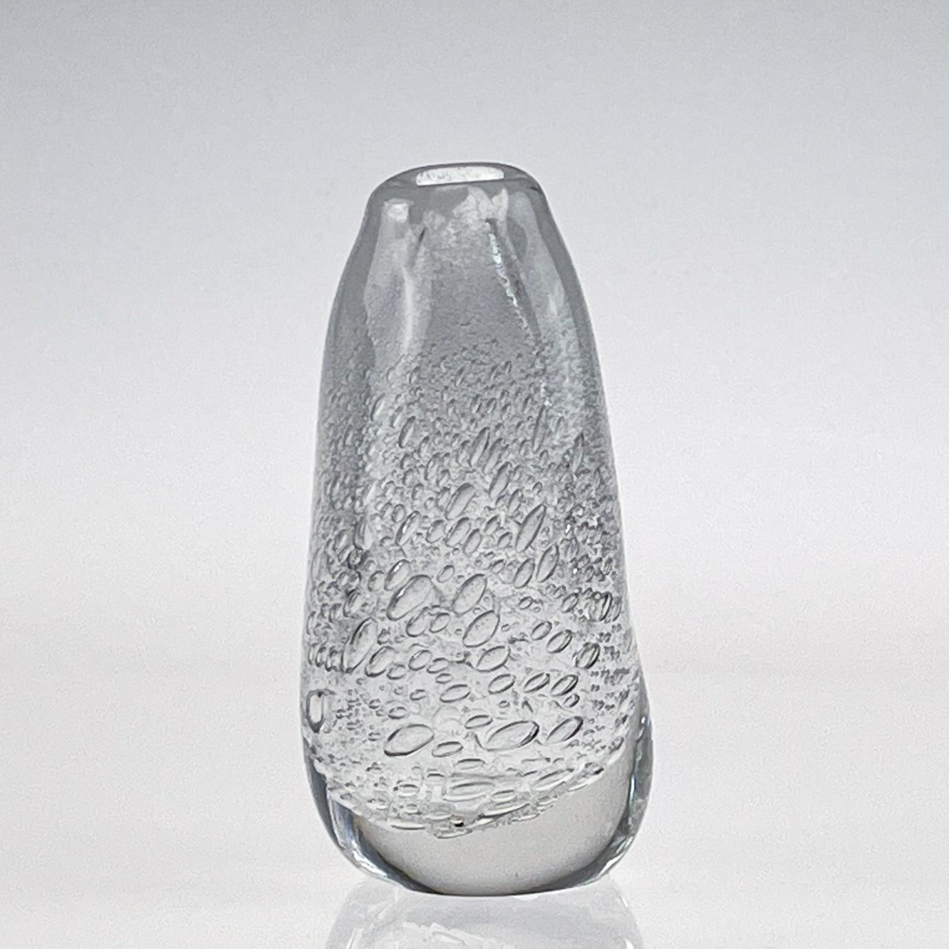 Other Scandinavian Modern Tapio Wirkkala Crystal Glass Art Vase Handblown Iittala