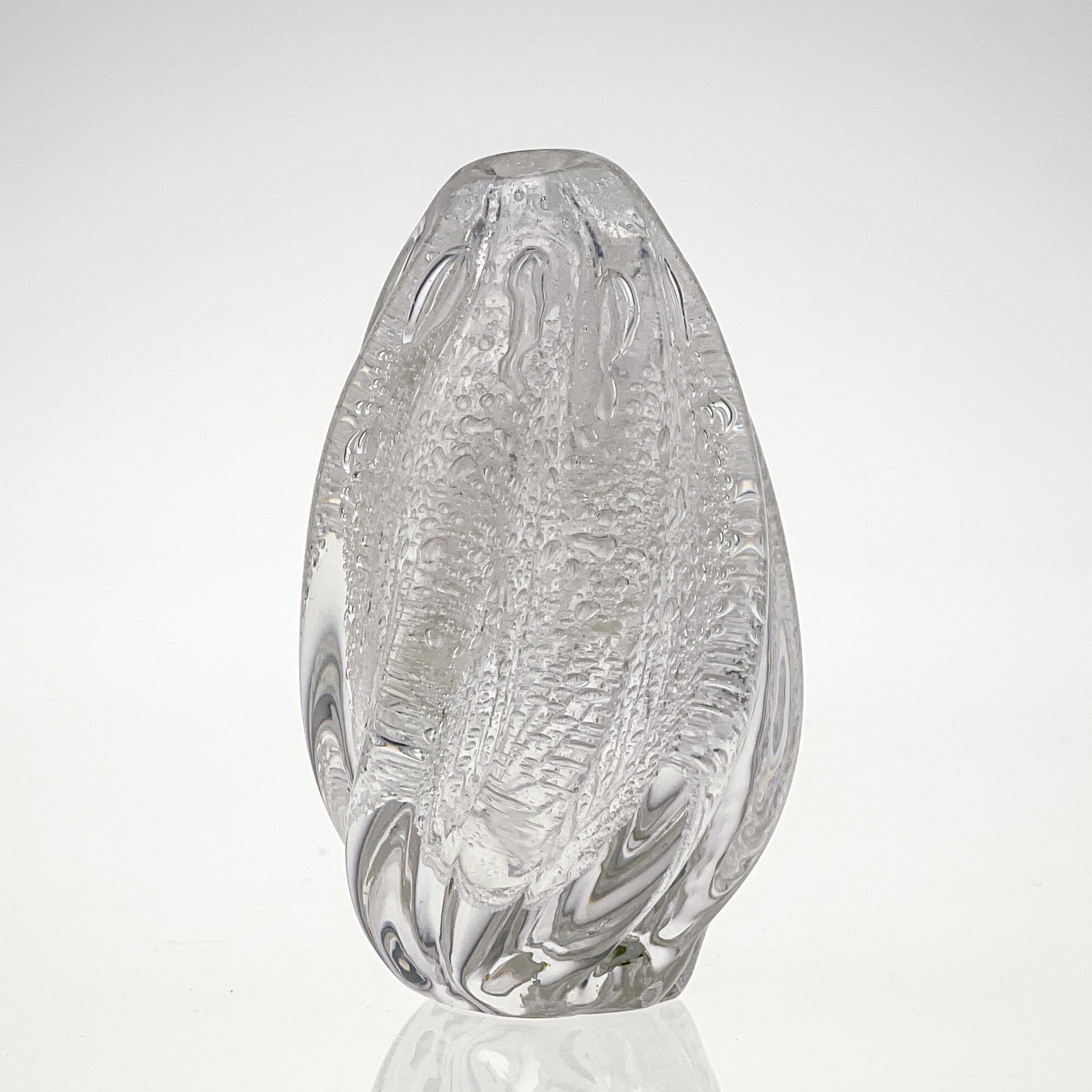 Other Scandinavian Modern Tapio Wirkkala Crystal Glass Art Vase Handblown Iittala 1948