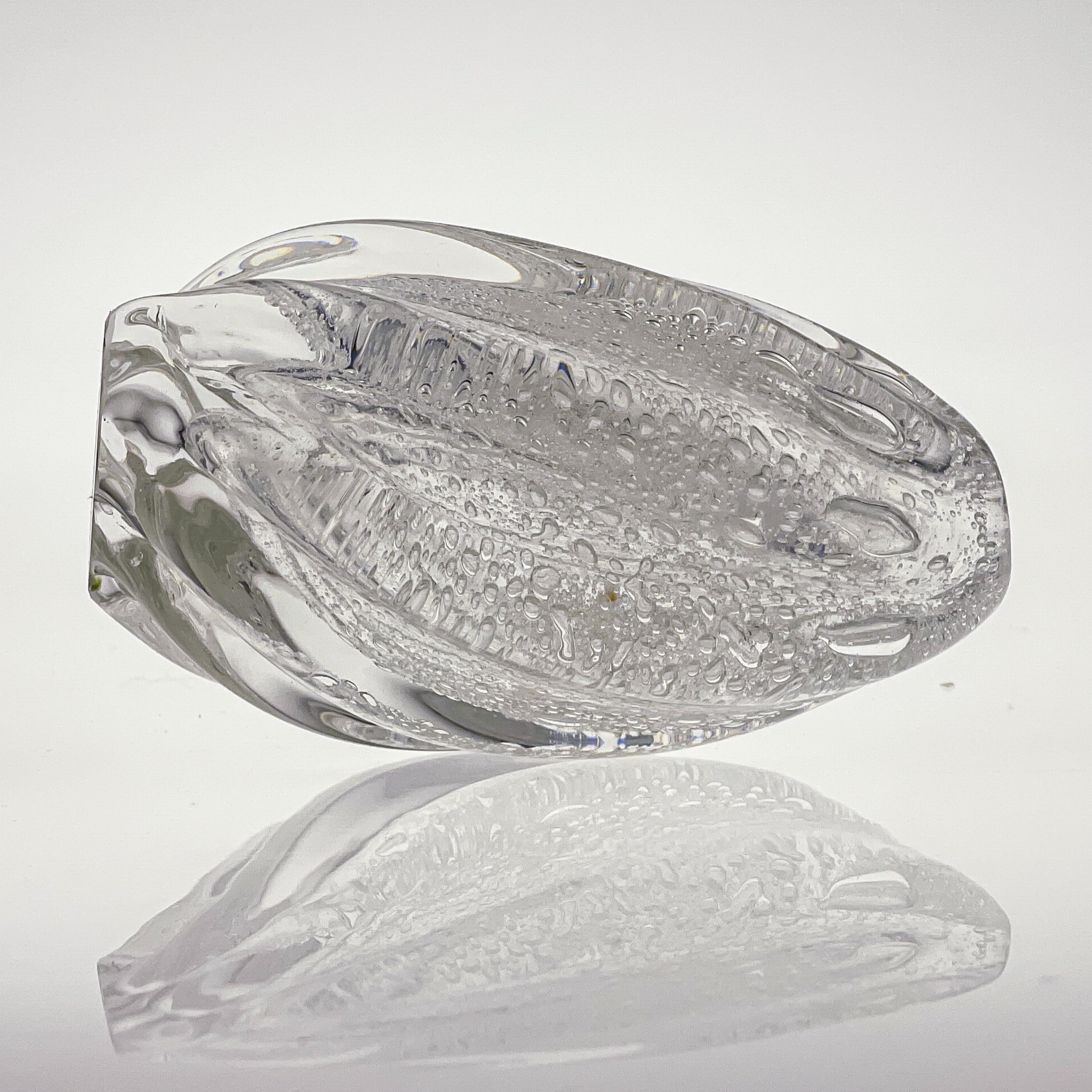 Scandinavian Modern Tapio Wirkkala Crystal Glass Art Vase Handblown Iittala 1948 2