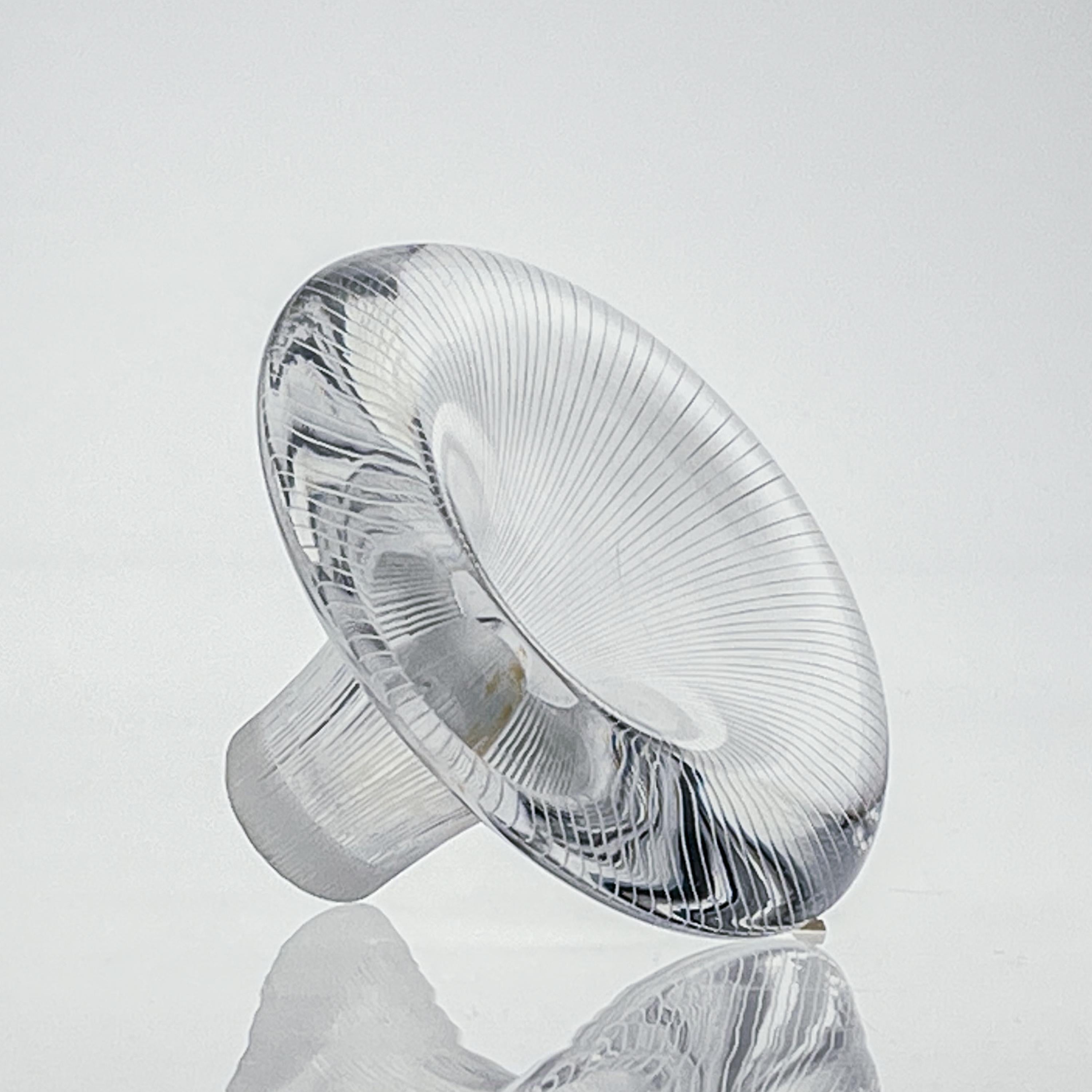Hand-Crafted Tapio Wirkkala, Crystal Line Cut Art-Object 