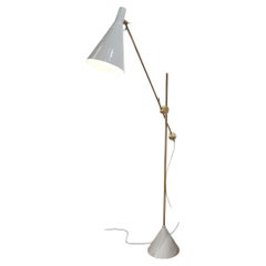 Tapio Wirkkala Floor Lamp by Idman Oy, Brass, 1950s