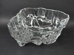 Tapio Wirkkala Footed Art Glass Bowl for Iittala