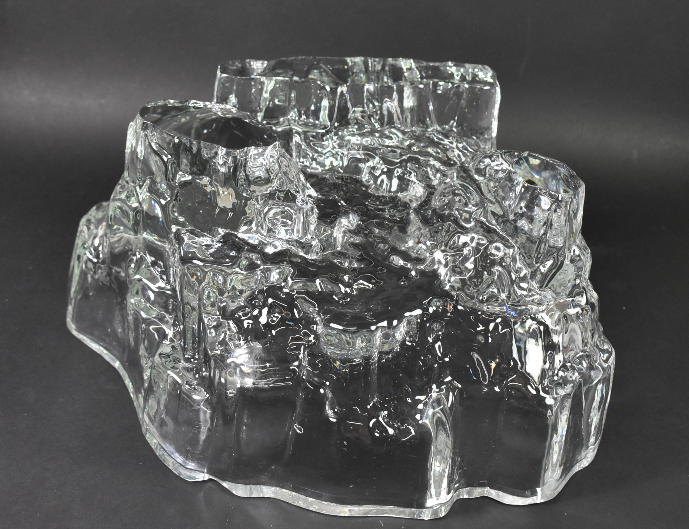 Bol en verre d'art sur pied Tapio Wirkkala pour Iittala en vente 1