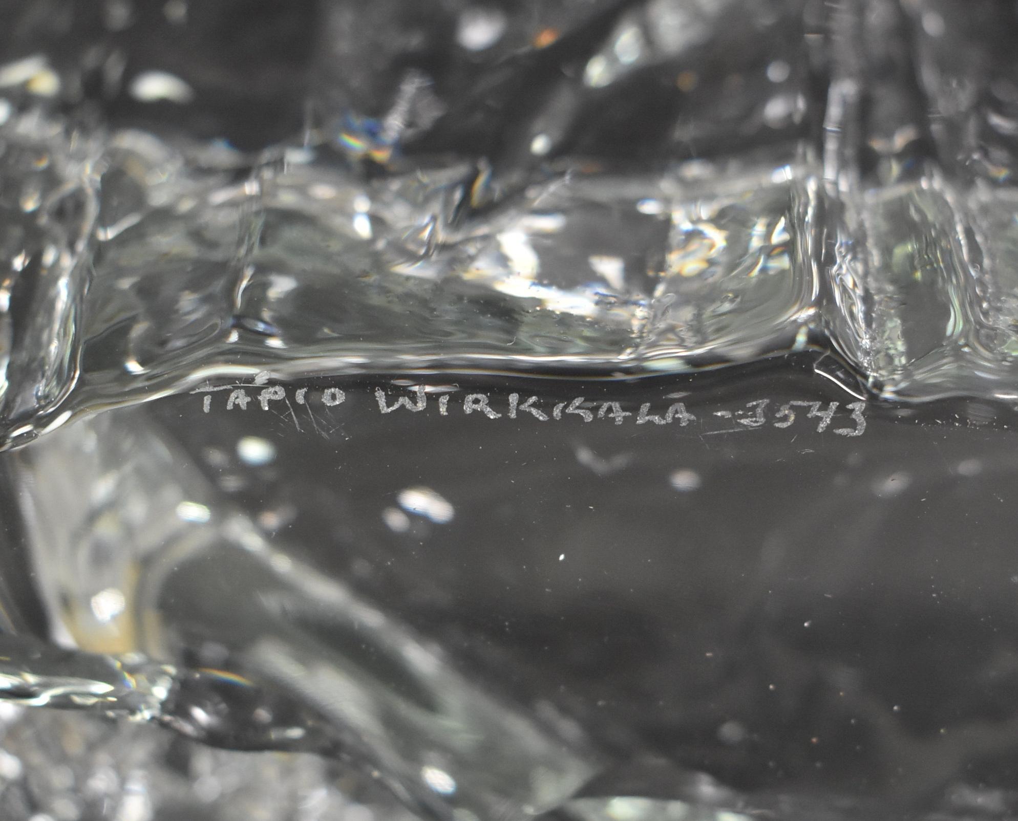 Bol en verre d'art sur pied Tapio Wirkkala pour Iittala en vente 2